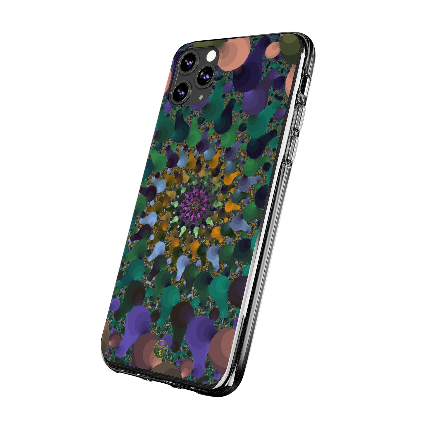 Kaleidoscope Spiral Abstract Soft Phone Case Trendy Artistic Cover for iPhone and Samsung
