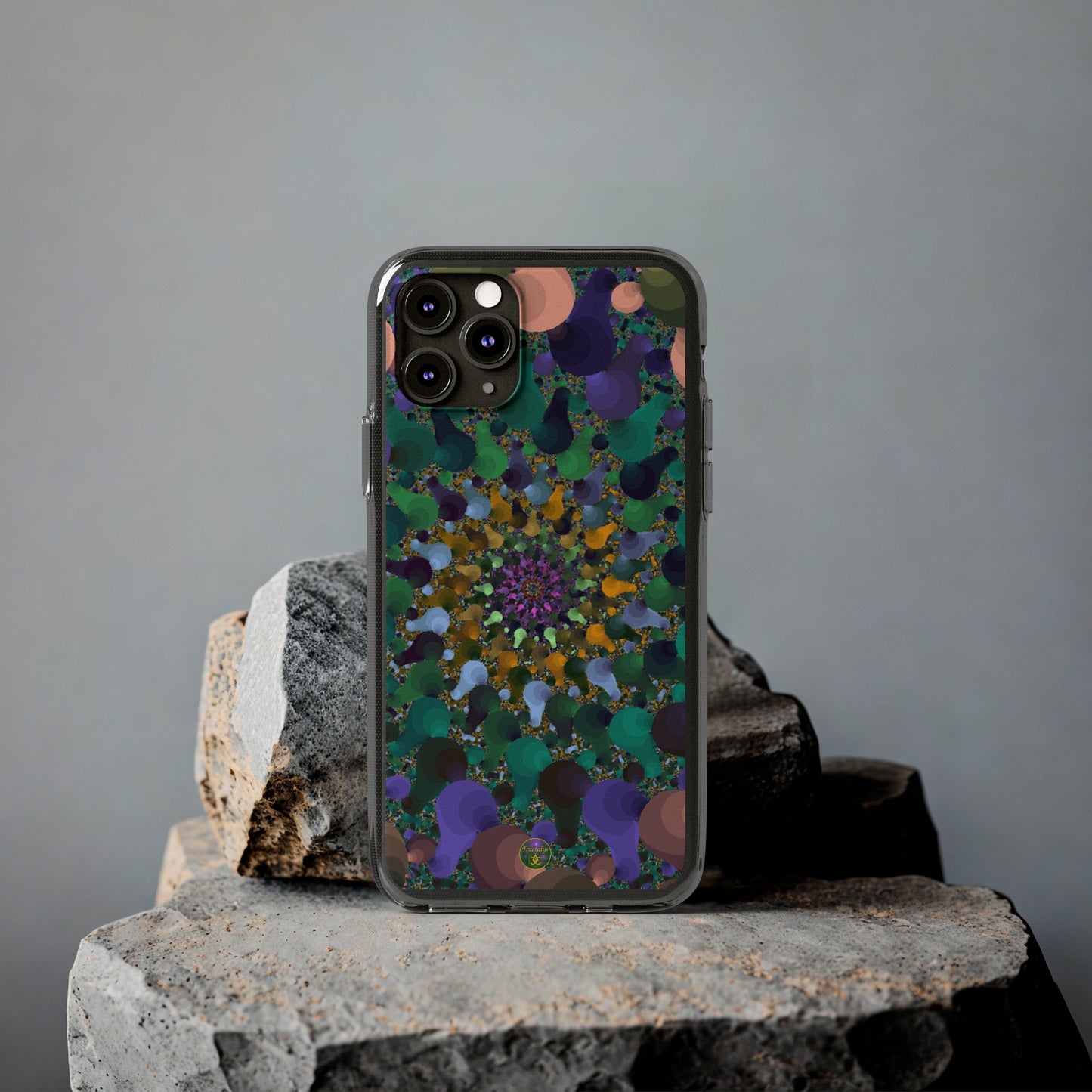 Kaleidoscope Spiral Abstract Soft Phone Case Trendy Artistic Cover for iPhone and Samsung