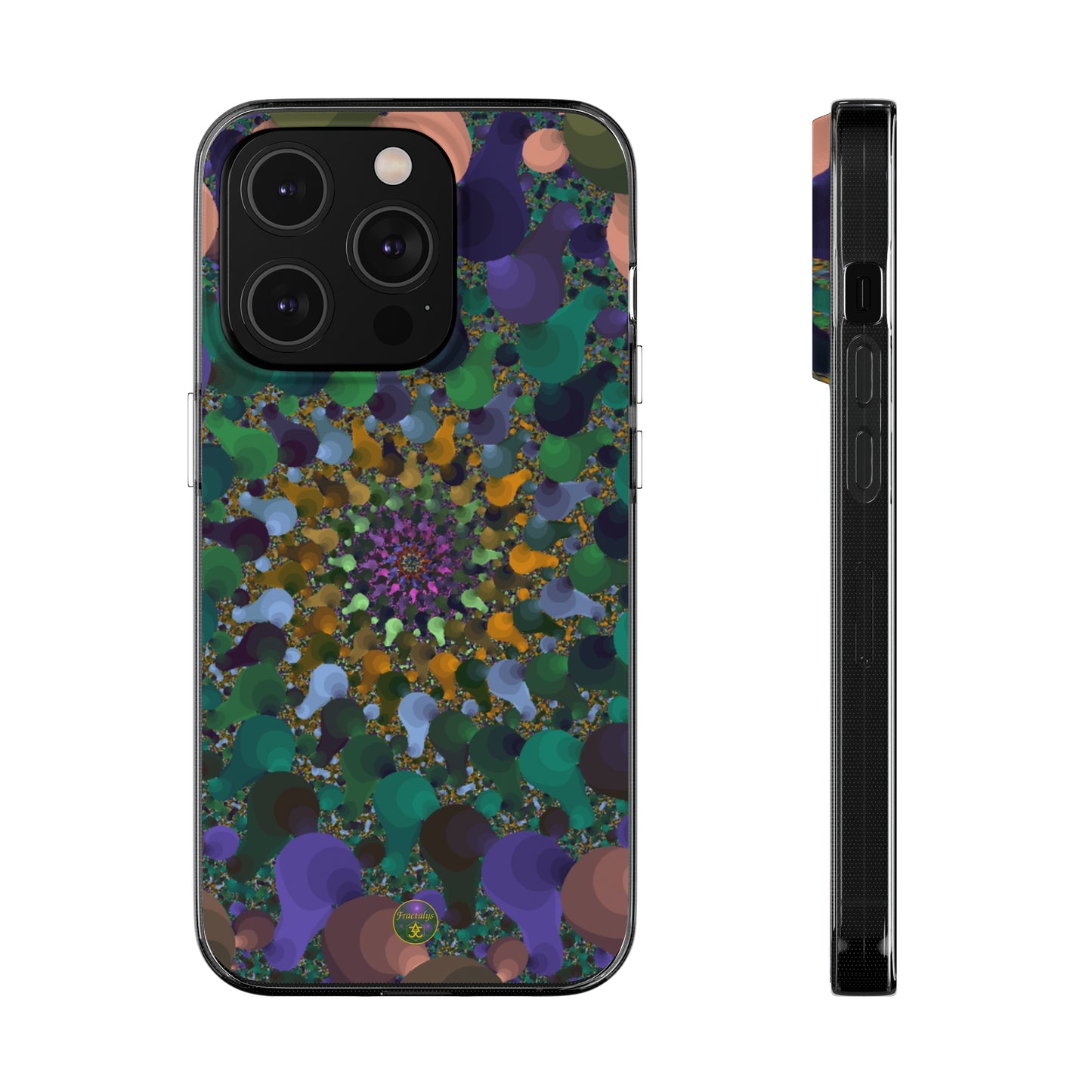 Kaleidoscope Spiral Abstract Soft Phone Case Trendy Artistic Cover for iPhone and Samsung
