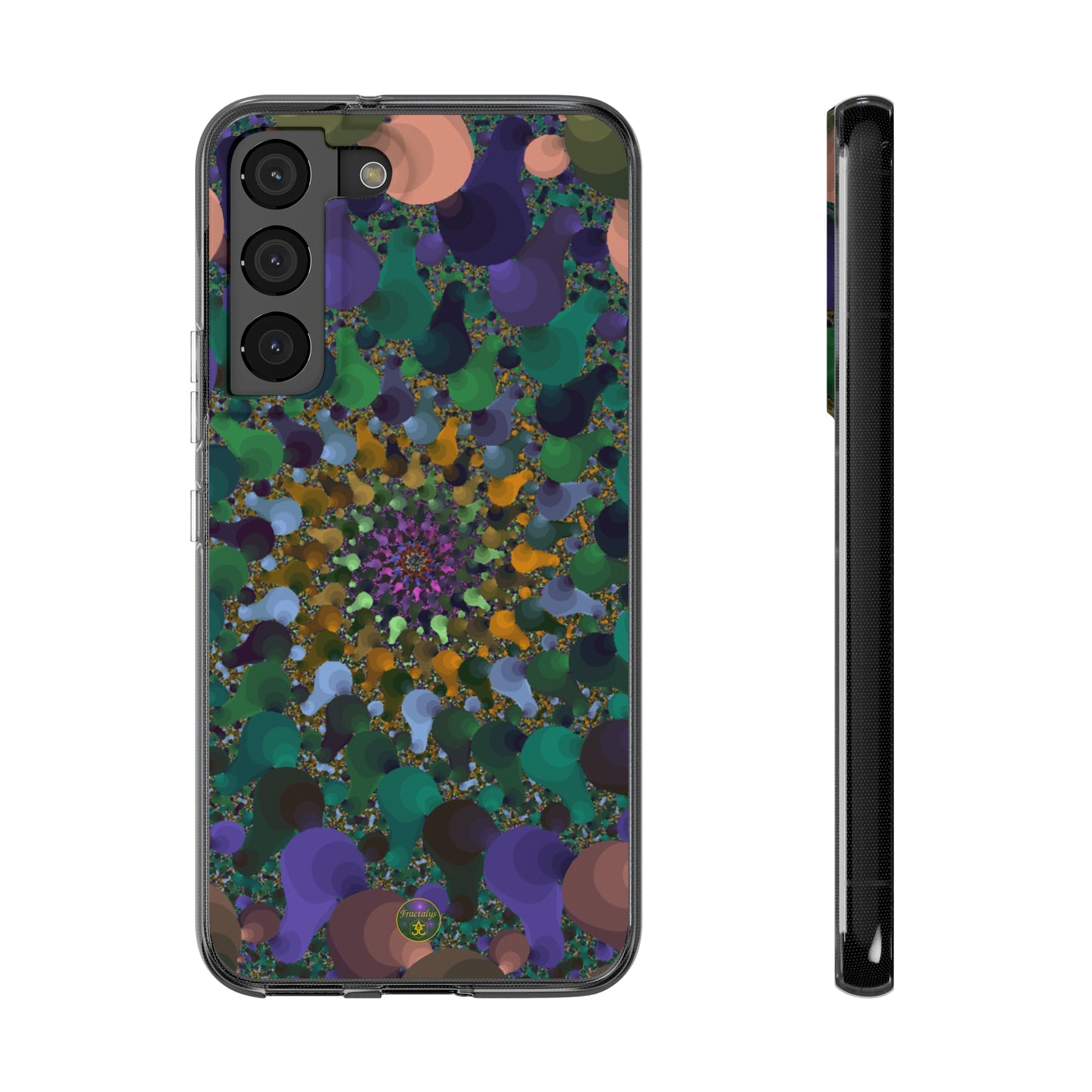 Kaleidoscope Spiral Abstract Soft Phone Case Trendy Artistic Cover for iPhone and Samsung
