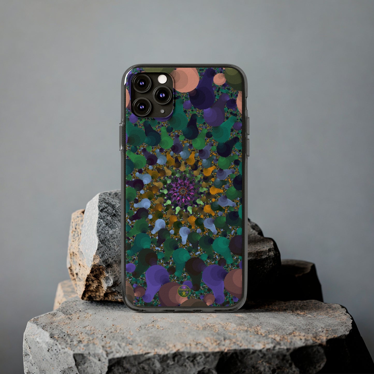 Kaleidoscope Spiral Abstract Soft Phone Case Trendy Artistic Cover for iPhone and Samsung