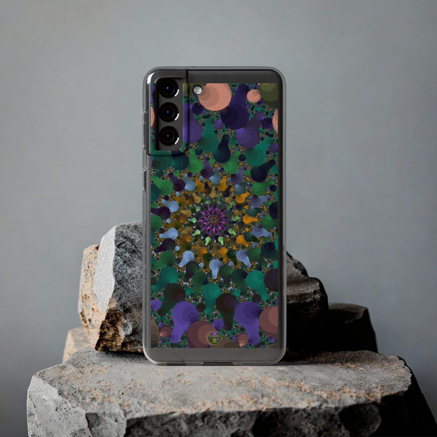 Kaleidoscope Spiral Abstract Soft Phone Case Trendy Artistic Cover for iPhone and Samsung