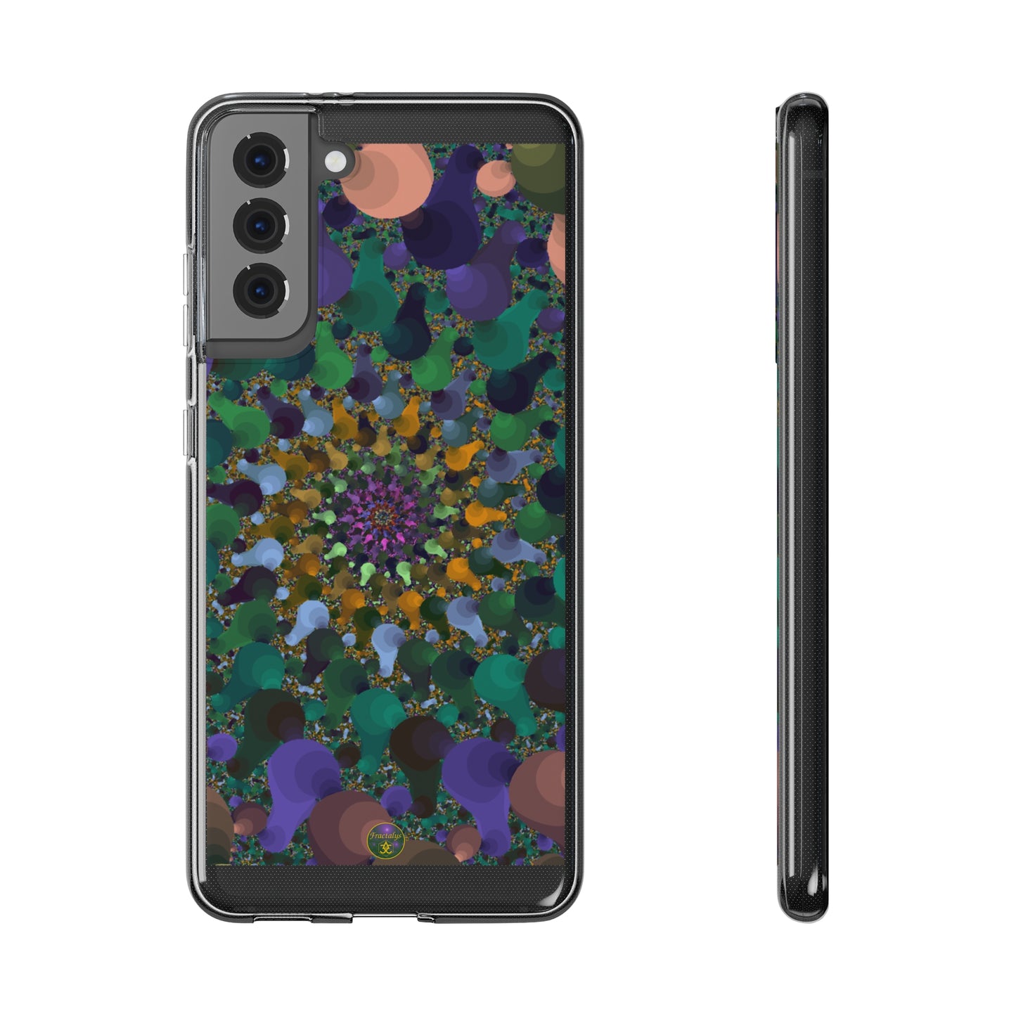 Kaleidoscope Spiral Abstract Soft Phone Case Trendy Artistic Cover for iPhone and Samsung