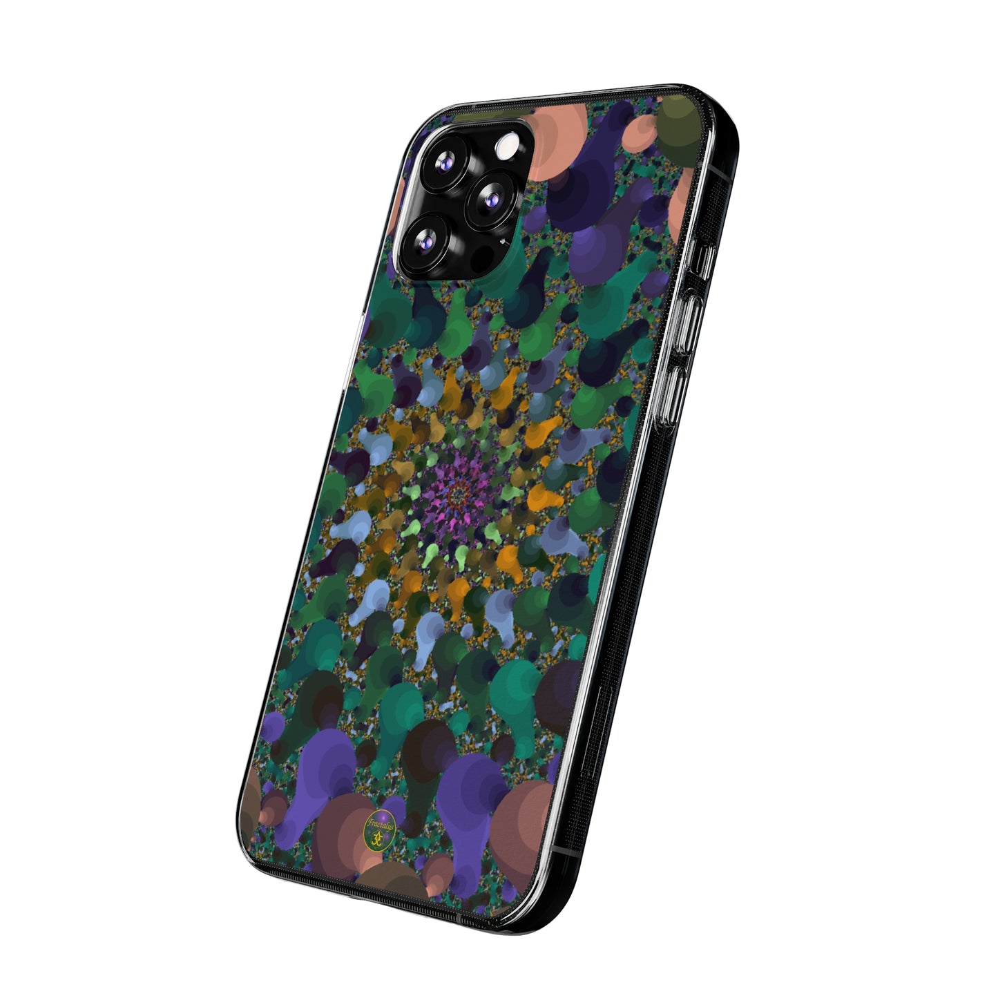 Kaleidoscope Spiral Abstract Soft Phone Case Trendy Artistic Cover for iPhone and Samsung