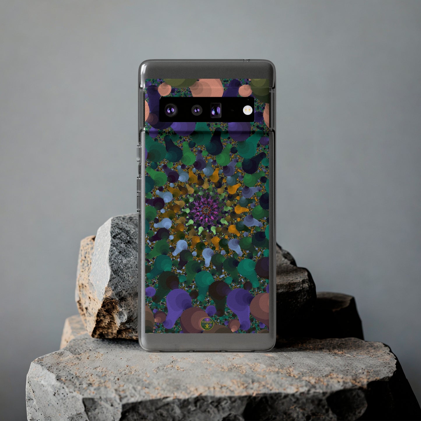 Kaleidoscope Spiral Abstract Soft Phone Case Trendy Artistic Cover for iPhone and Samsung