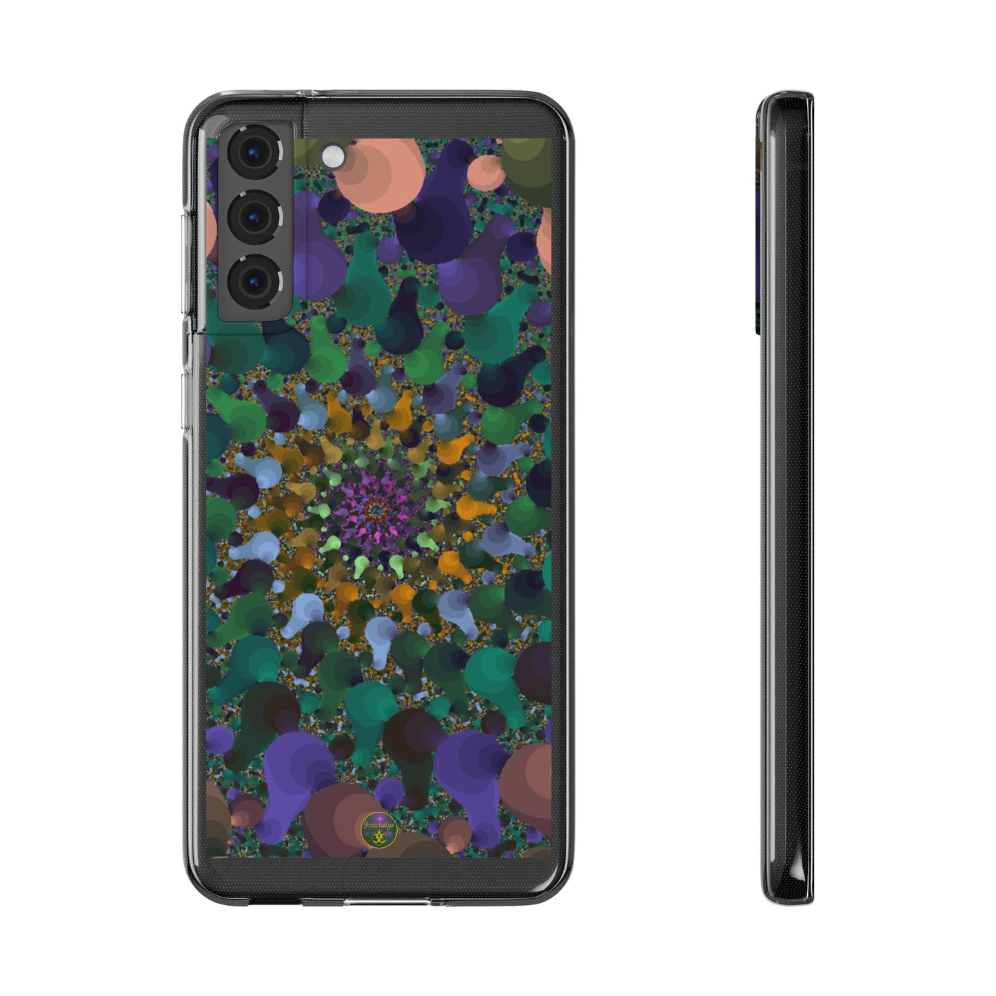 Kaleidoscope Spiral Abstract Soft Phone Case Trendy Artistic Cover for iPhone and Samsung