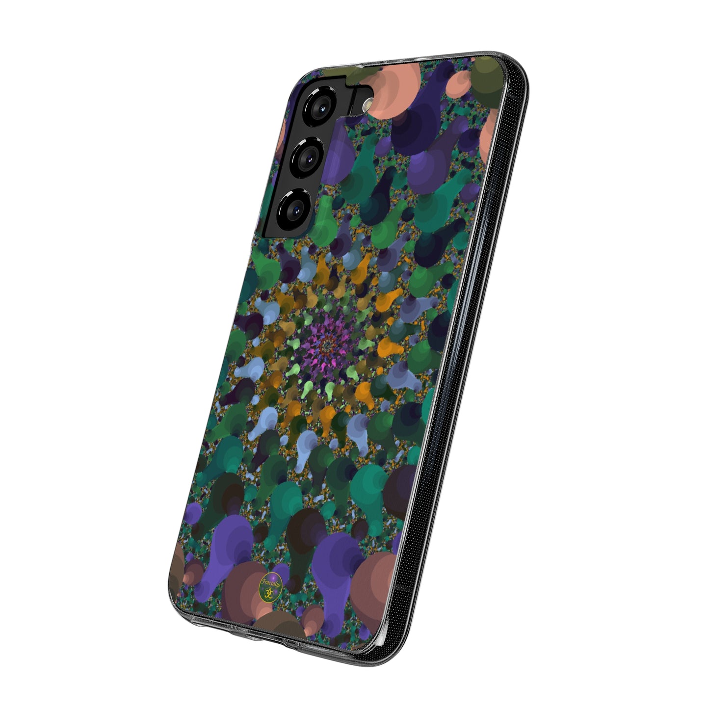 Kaleidoscope Spiral Abstract Soft Phone Case Trendy Artistic Cover for iPhone and Samsung