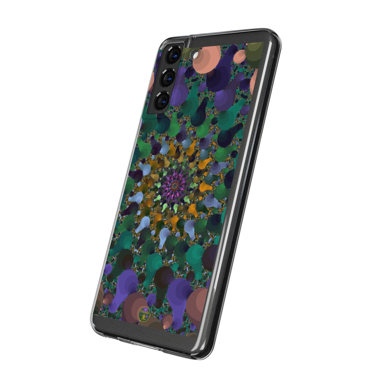 Kaleidoscope Spiral Abstract Soft Phone Case Trendy Artistic Cover for iPhone and Samsung