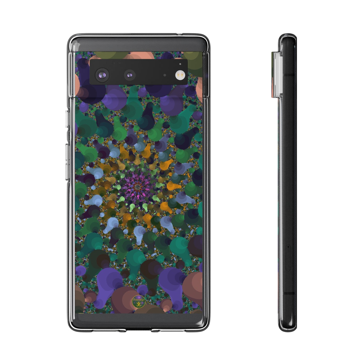 Kaleidoscope Spiral Abstract Soft Phone Case Trendy Artistic Cover for iPhone and Samsung