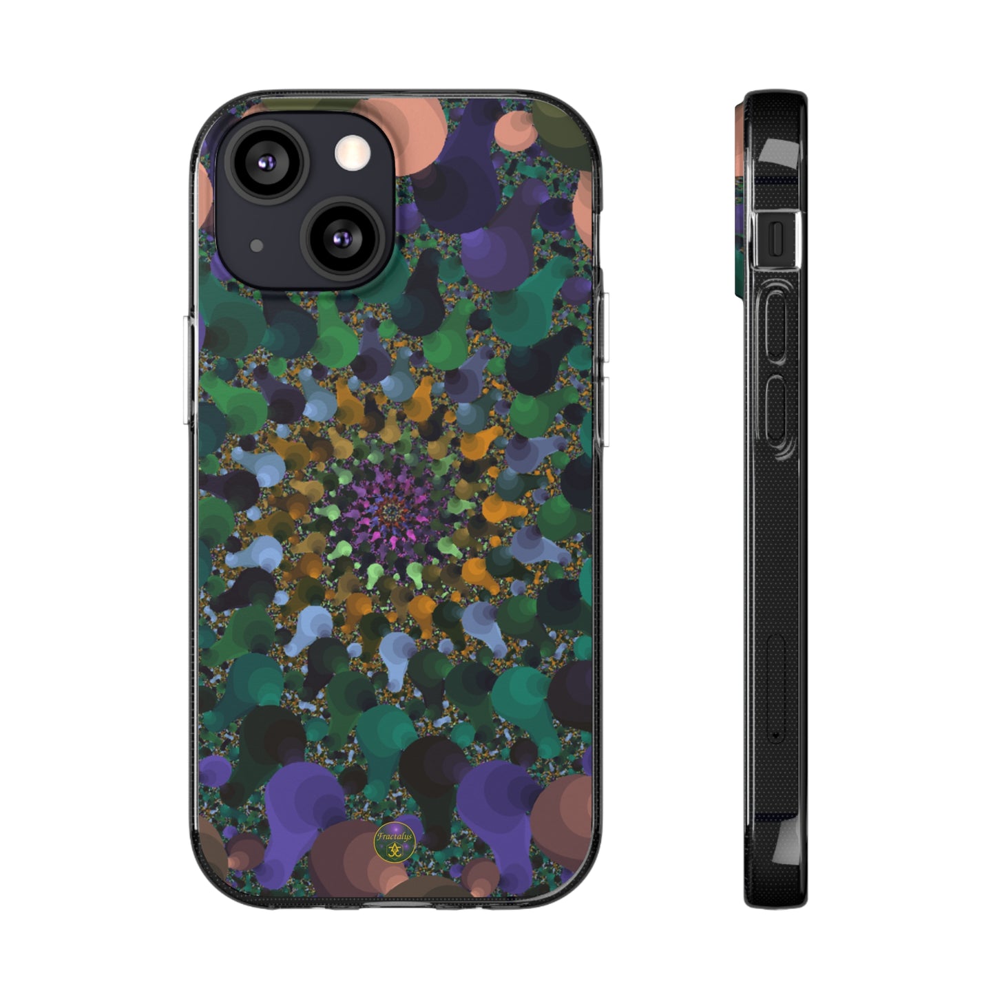 Kaleidoscope Spiral Abstract Soft Phone Case Trendy Artistic Cover for iPhone and Samsung