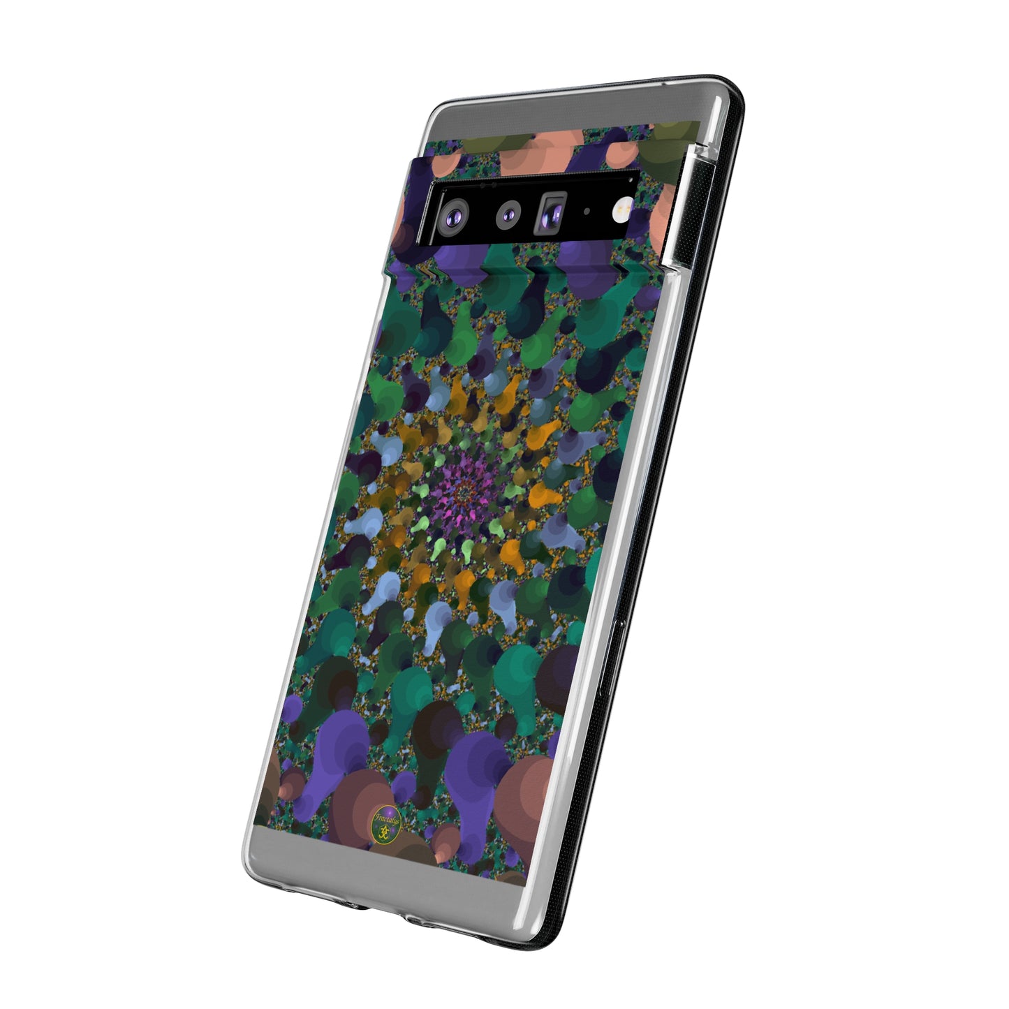 Kaleidoscope Spiral Abstract Soft Phone Case Trendy Artistic Cover for iPhone and Samsung