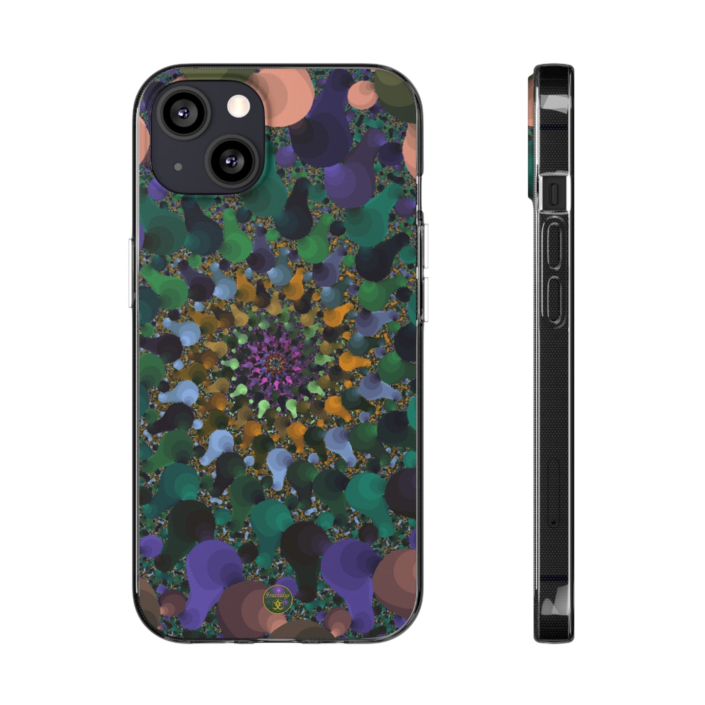 Kaleidoscope Spiral Abstract Soft Phone Case Trendy Artistic Cover for iPhone and Samsung