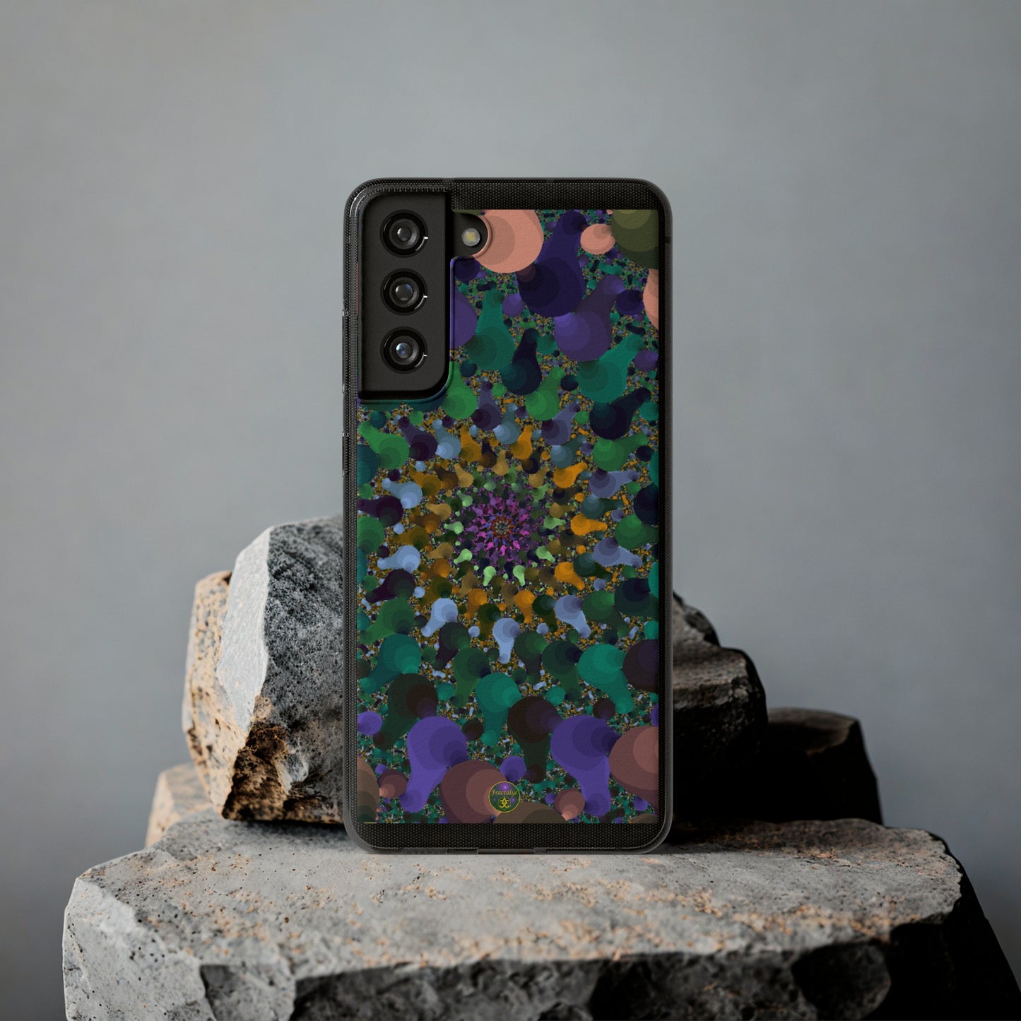 Kaleidoscope Spiral Abstract Soft Phone Case Trendy Artistic Cover for iPhone and Samsung