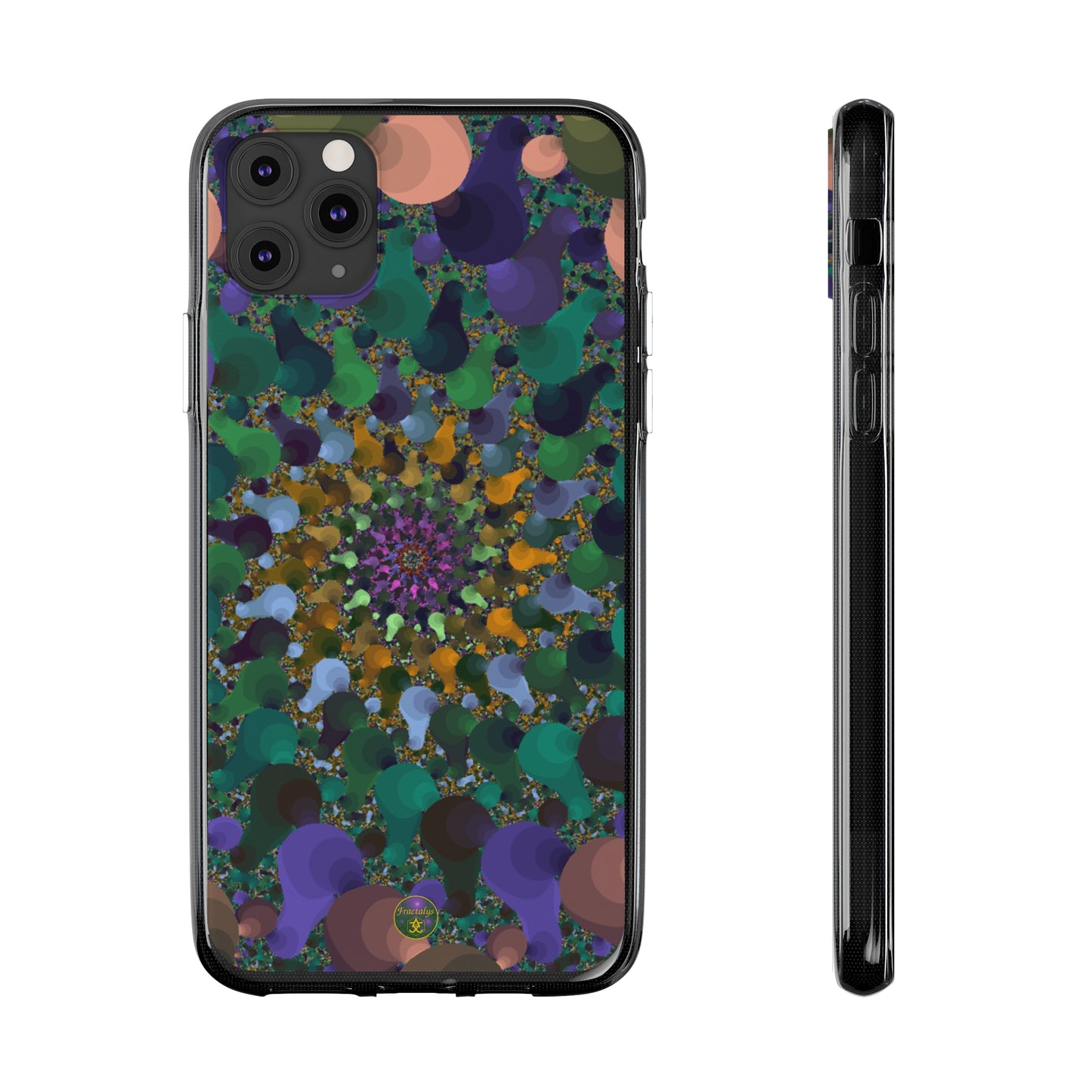 Kaleidoscope Spiral Abstract Soft Phone Case Trendy Artistic Cover for iPhone and Samsung
