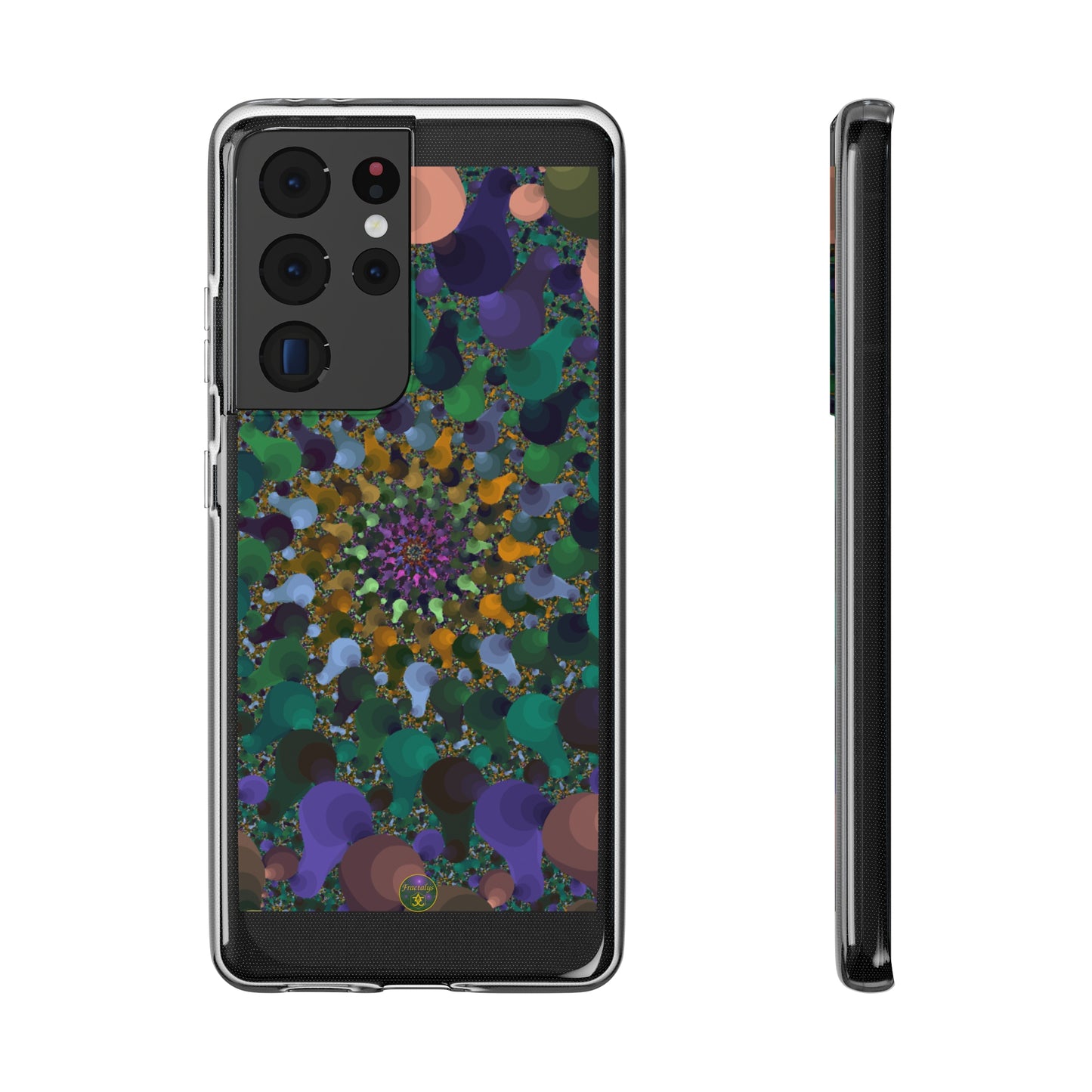Kaleidoscope Spiral Abstract Soft Phone Case Trendy Artistic Cover for iPhone and Samsung
