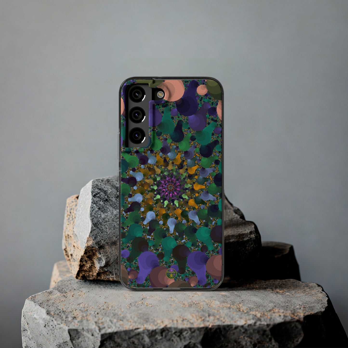 Kaleidoscope Spiral Abstract Soft Phone Case Trendy Artistic Cover for iPhone and Samsung