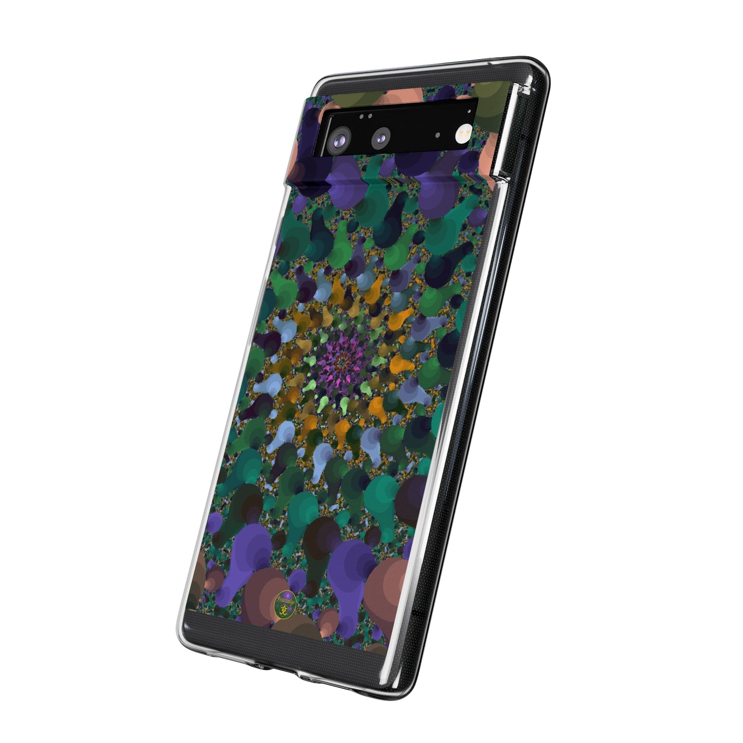 Kaleidoscope Spiral Abstract Soft Phone Case Trendy Artistic Cover for iPhone and Samsung