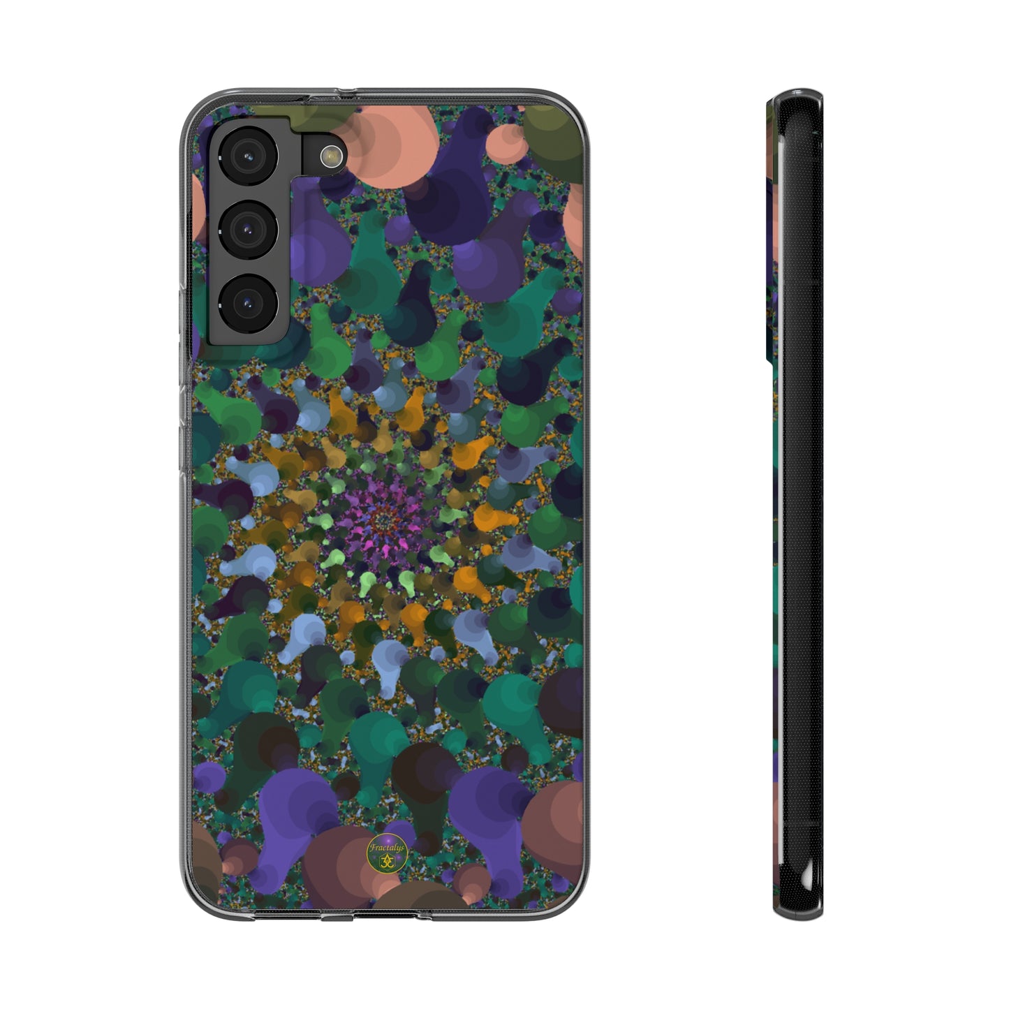 Kaleidoscope Spiral Abstract Soft Phone Case Trendy Artistic Cover for iPhone and Samsung