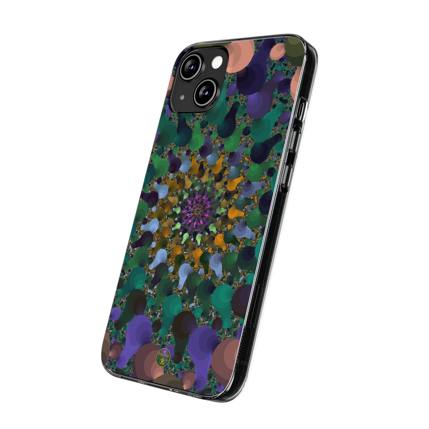 Kaleidoscope Spiral Abstract Soft Phone Case Trendy Artistic Cover for iPhone and Samsung