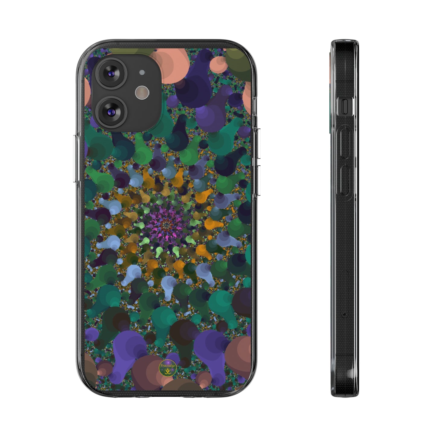 Kaleidoscope Spiral Abstract Soft Phone Case Trendy Artistic Cover for iPhone and Samsung