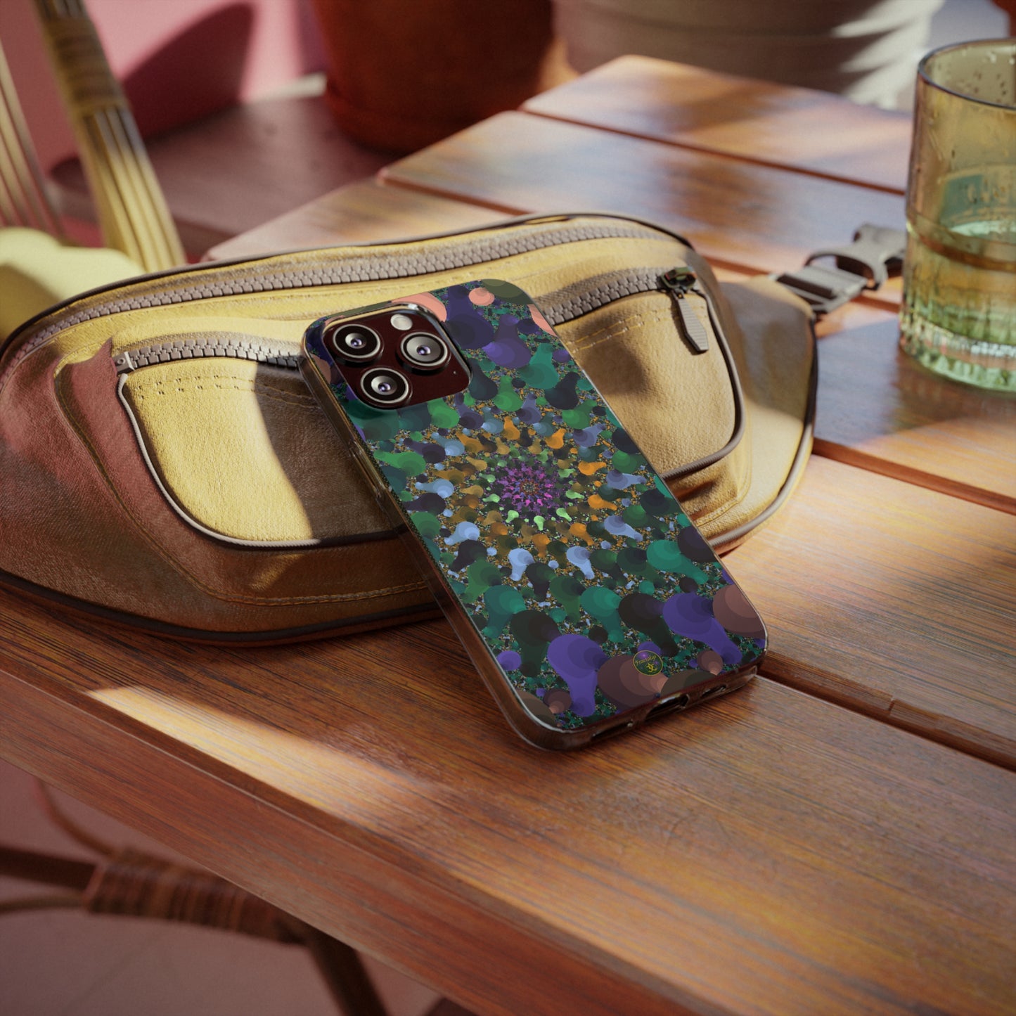 Kaleidoscope Spiral Abstract Soft Phone Case Trendy Artistic Cover for iPhone and Samsung