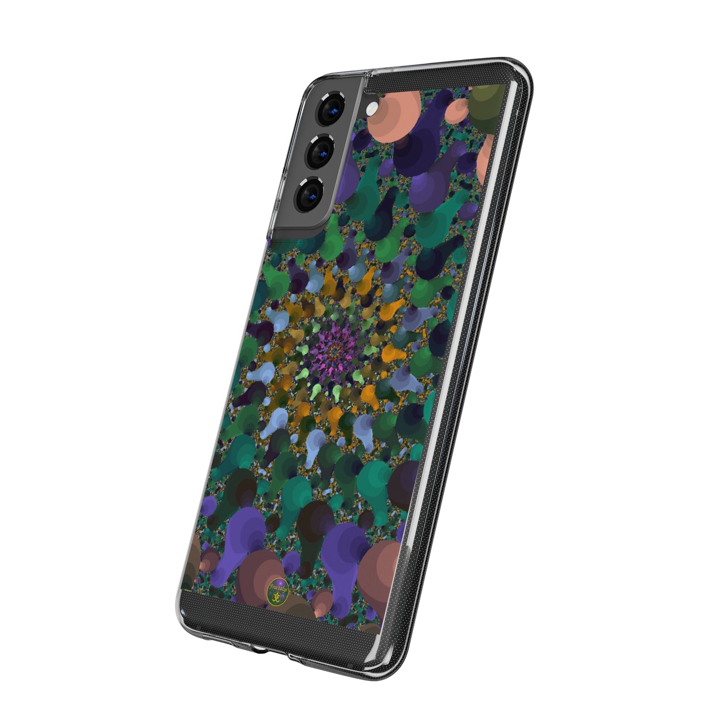 Kaleidoscope Spiral Abstract Soft Phone Case Trendy Artistic Cover for iPhone and Samsung