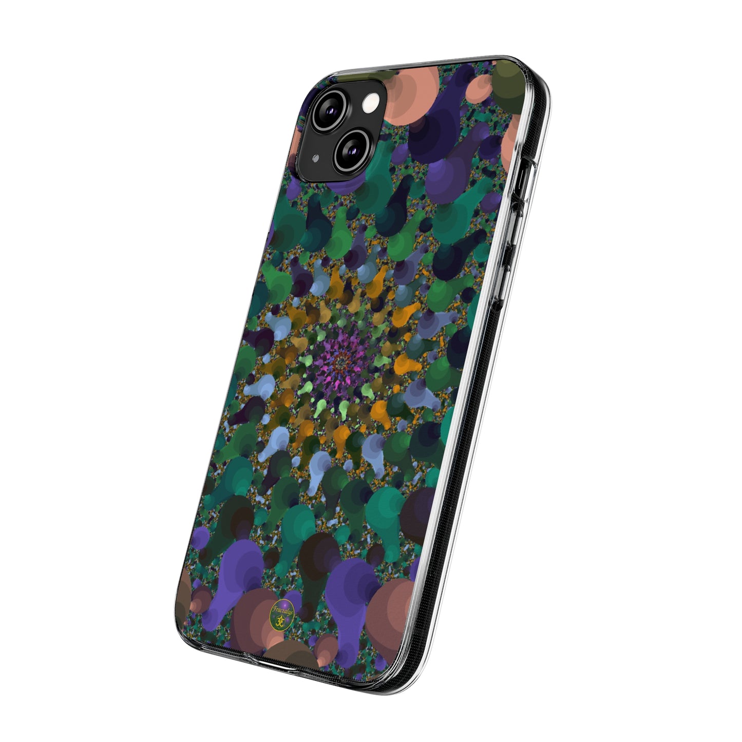 Kaleidoscope Spiral Abstract Soft Phone Case Trendy Artistic Cover for iPhone and Samsung