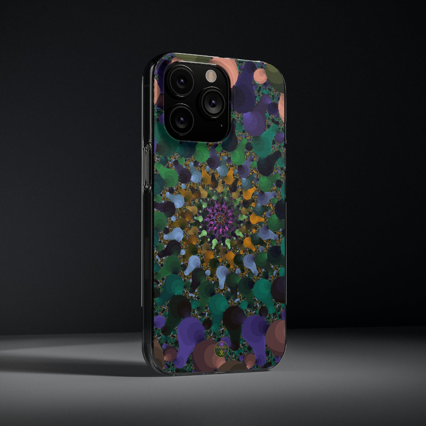 Kaleidoscope Spiral Abstract Soft Phone Case Trendy Artistic Cover for iPhone and Samsung