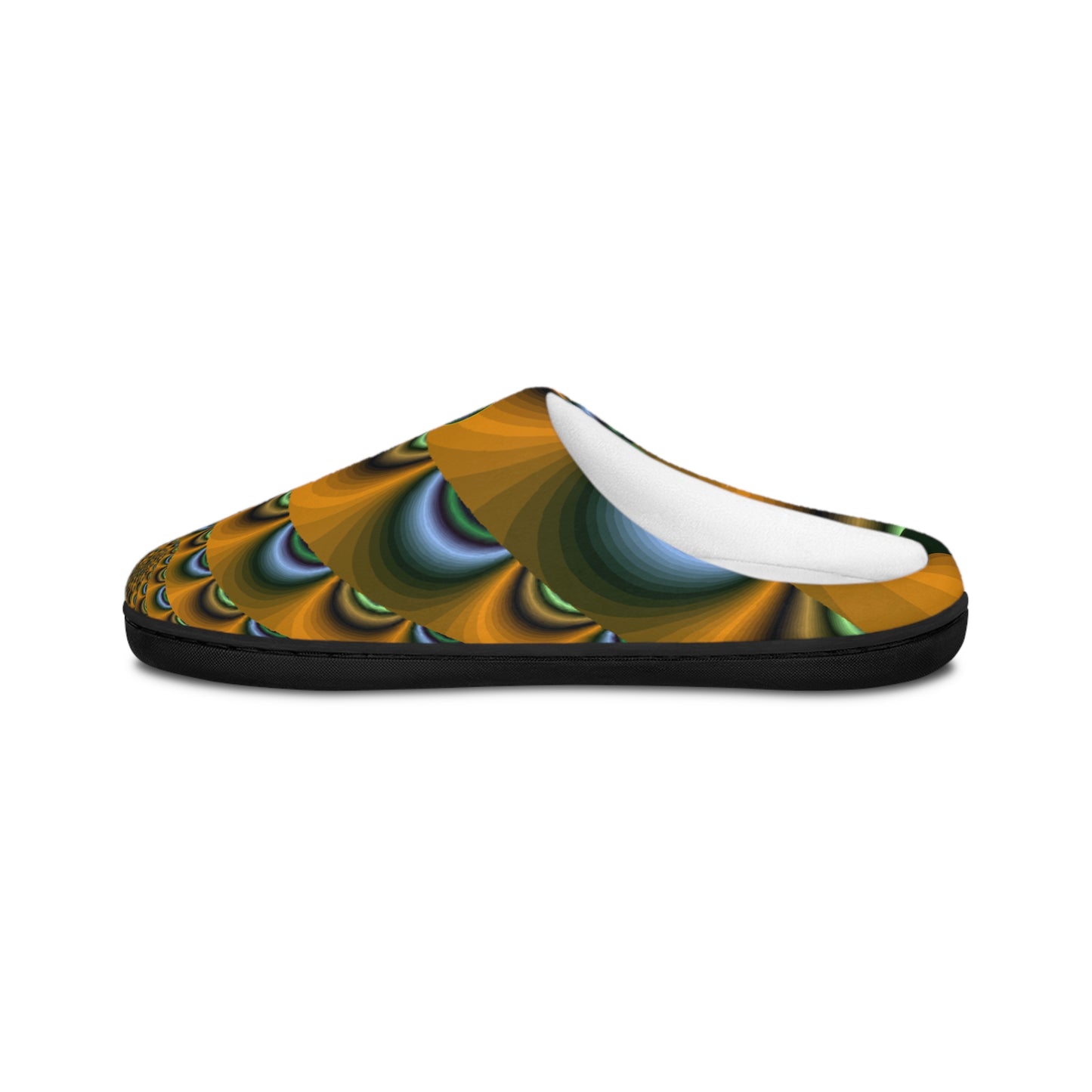 Mens Indoor Slippers | Cozy Slip On House Shoes | Abstract Pattern Lounge Footwear | Warm and Soft Home Slippers