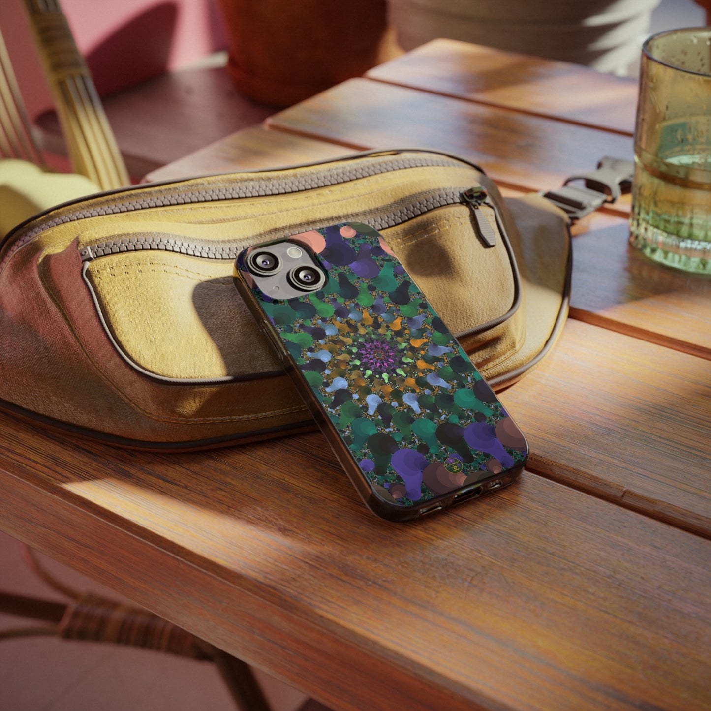 Kaleidoscope Spiral Abstract Soft Phone Case Trendy Artistic Cover for iPhone and Samsung