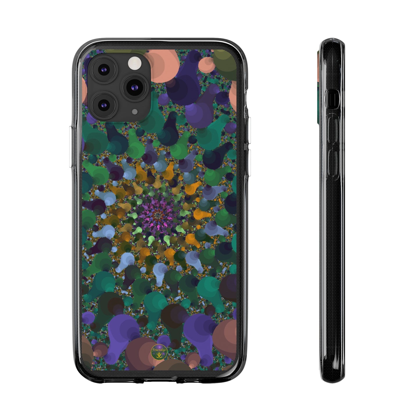 Kaleidoscope Spiral Abstract Soft Phone Case Trendy Artistic Cover for iPhone and Samsung