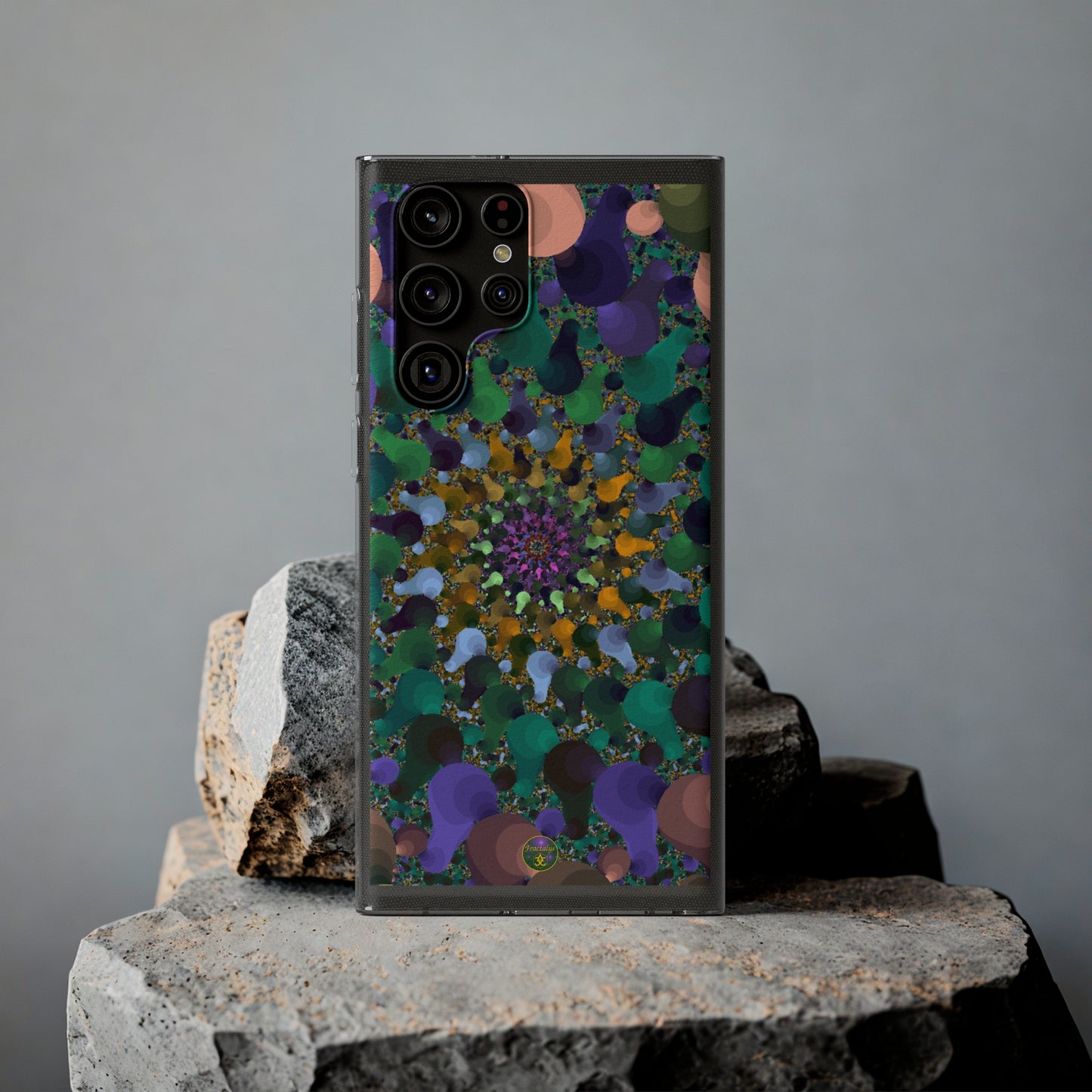 Kaleidoscope Spiral Abstract Soft Phone Case Trendy Artistic Cover for iPhone and Samsung