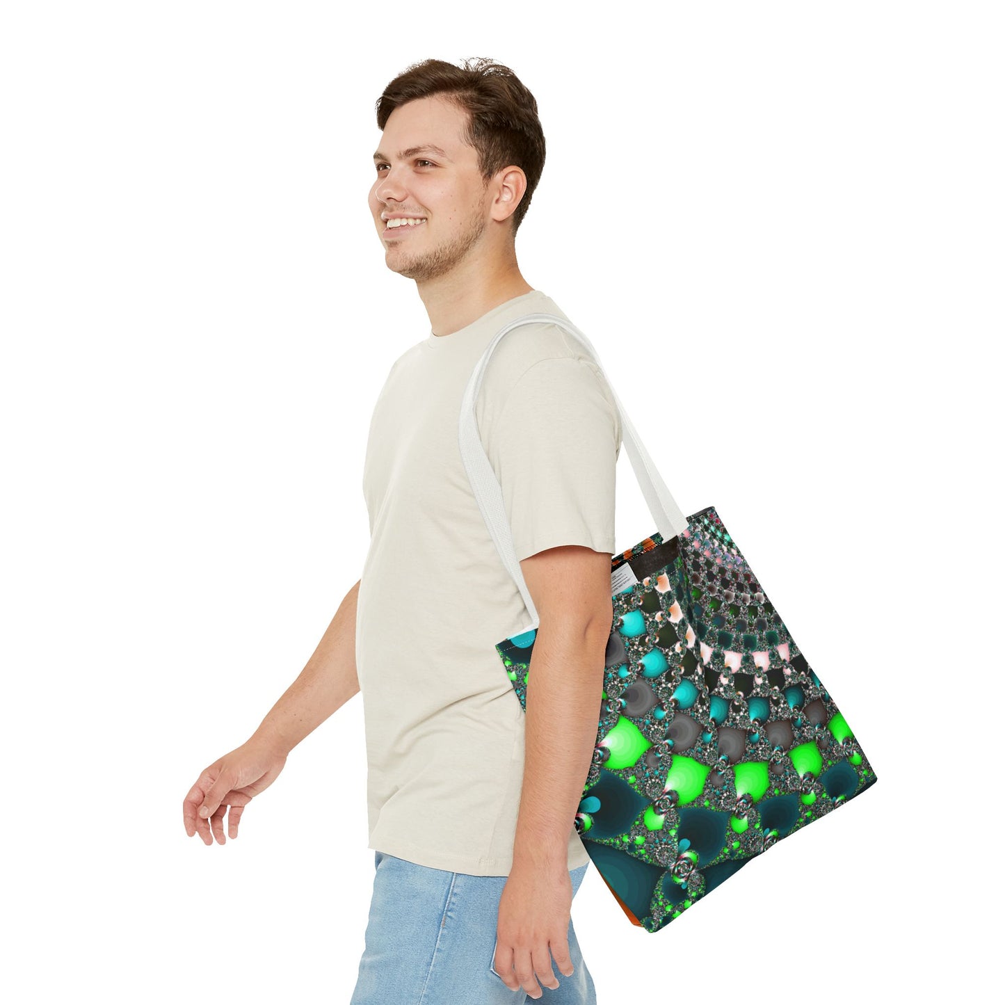 Nature Lover Tote Bag, Eco-Friendly Market Bag, Reusable Grocery Bag, Botanical Print Bag, Floral Canvas Tote