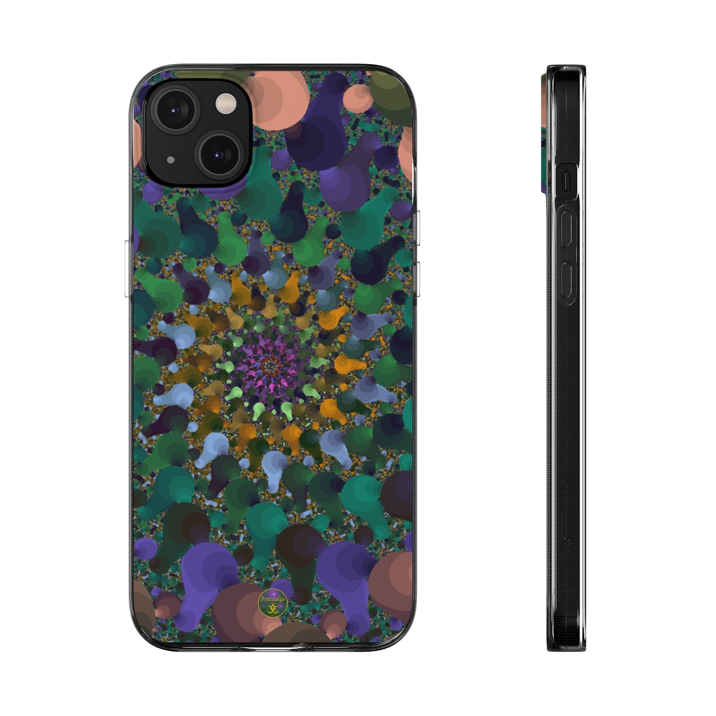 Kaleidoscope Spiral Abstract Soft Phone Case Trendy Artistic Cover for iPhone and Samsung