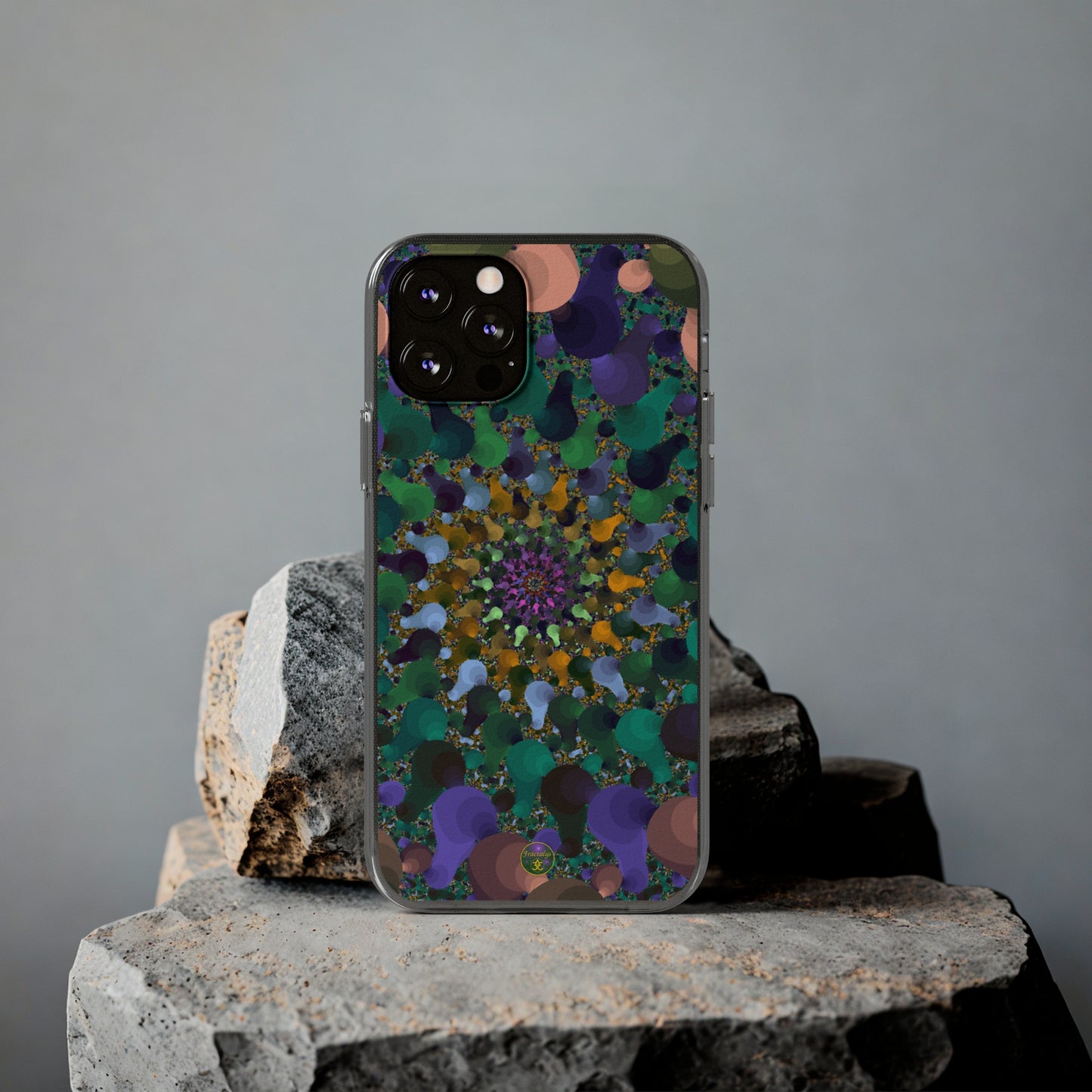 Kaleidoscope Spiral Abstract Soft Phone Case Trendy Artistic Cover for iPhone and Samsung