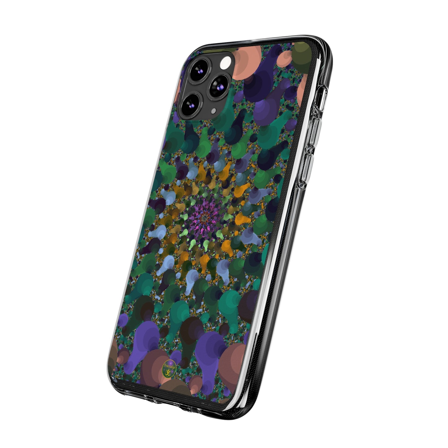 Kaleidoscope Spiral Abstract Soft Phone Case Trendy Artistic Cover for iPhone and Samsung