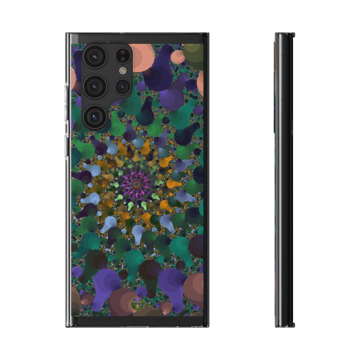 Kaleidoscope Spiral Abstract Soft Phone Case Trendy Artistic Cover for iPhone and Samsung