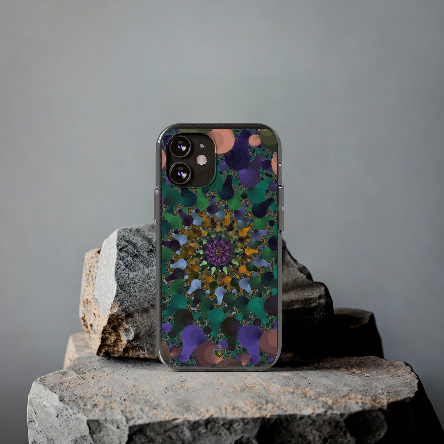 Kaleidoscope Spiral Abstract Soft Phone Case Trendy Artistic Cover for iPhone and Samsung