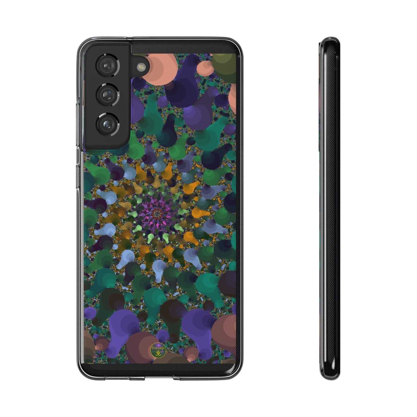 Kaleidoscope Spiral Abstract Soft Phone Case Trendy Artistic Cover for iPhone and Samsung