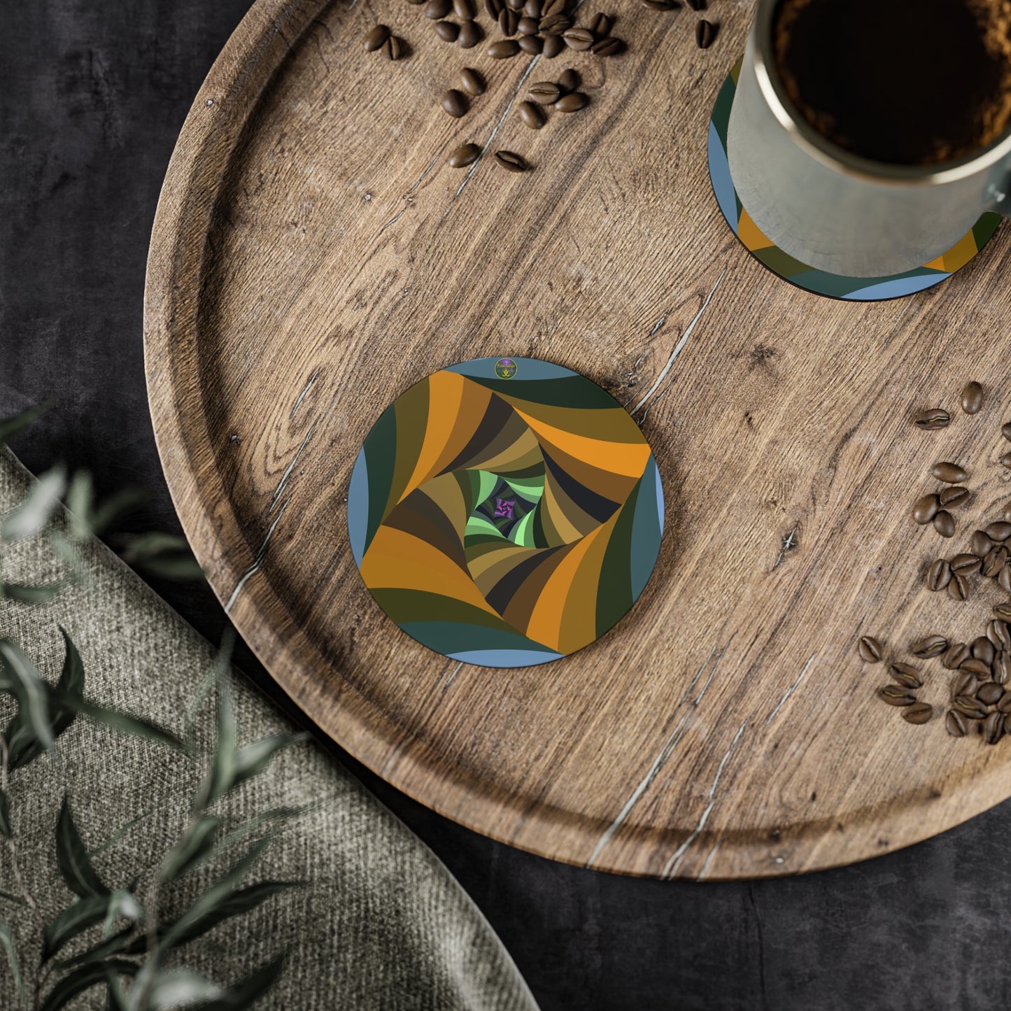 Decorative Coasters Set for Home, Kitchen, and Dining Table - Unique Hostess Gift, Housewarming