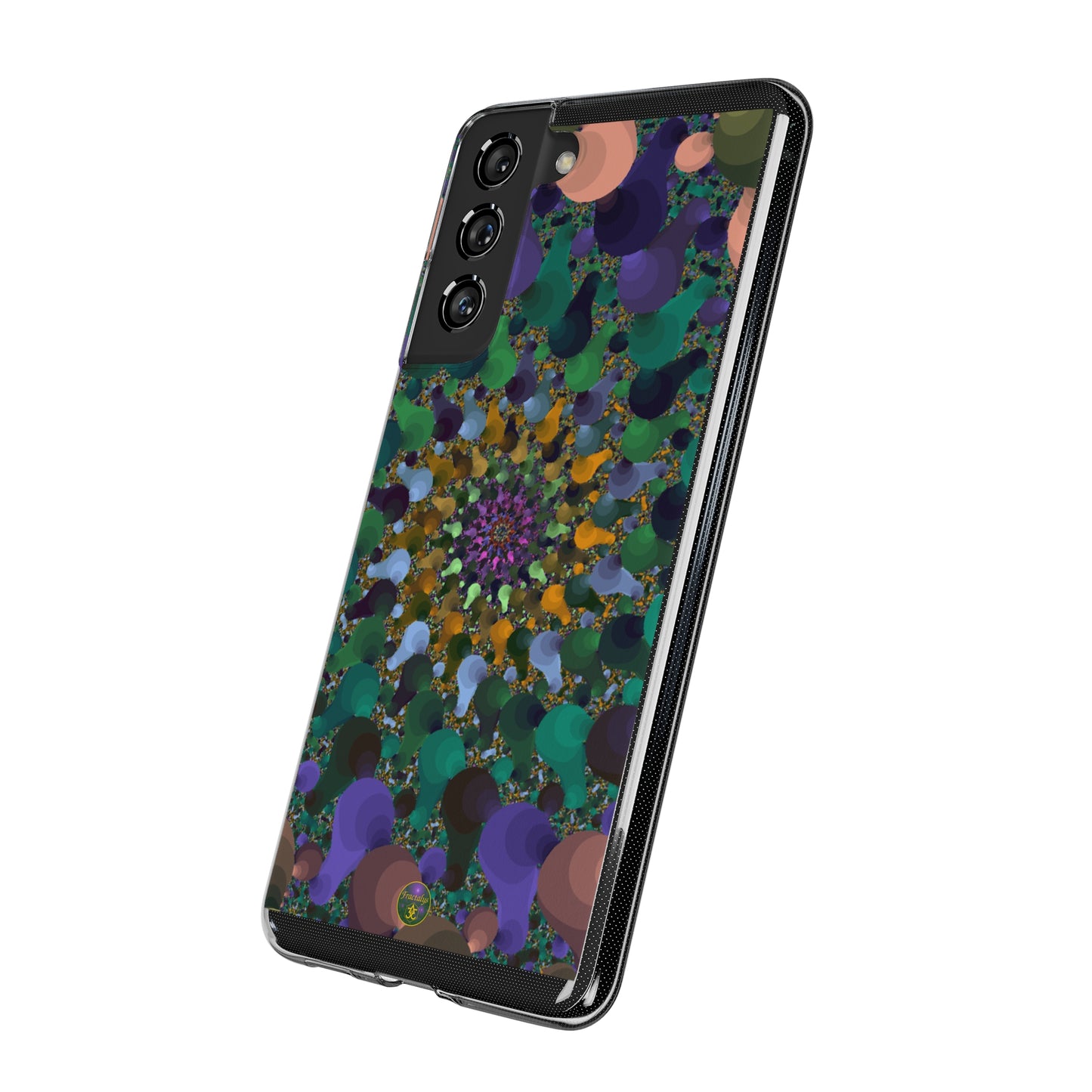Kaleidoscope Spiral Abstract Soft Phone Case Trendy Artistic Cover for iPhone and Samsung