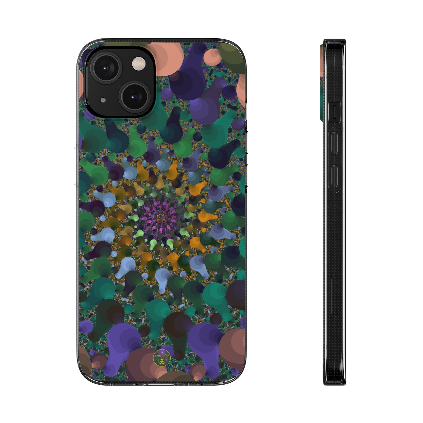 Kaleidoscope Spiral Abstract Soft Phone Case Trendy Artistic Cover for iPhone and Samsung