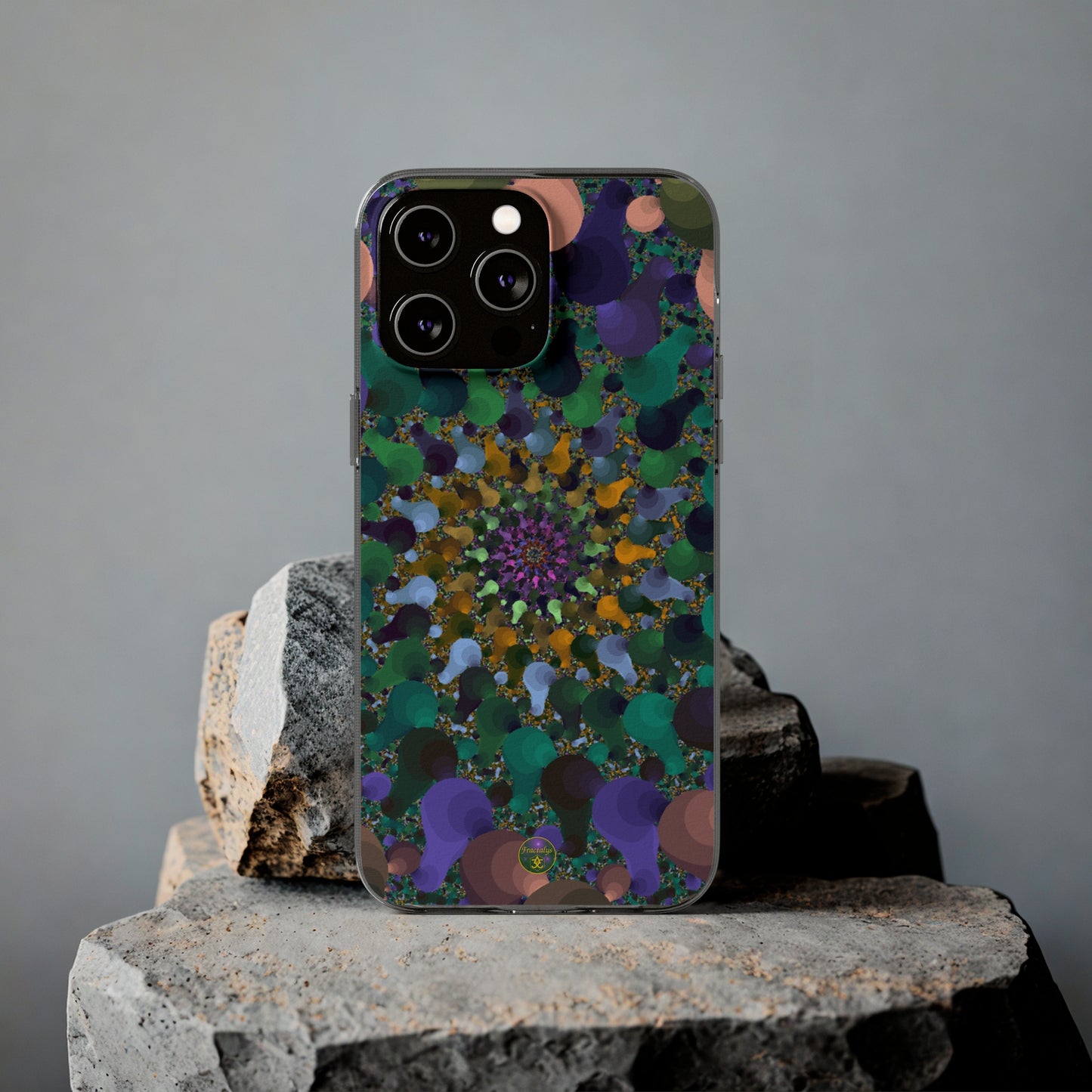 Kaleidoscope Spiral Abstract Soft Phone Case Trendy Artistic Cover for iPhone and Samsung