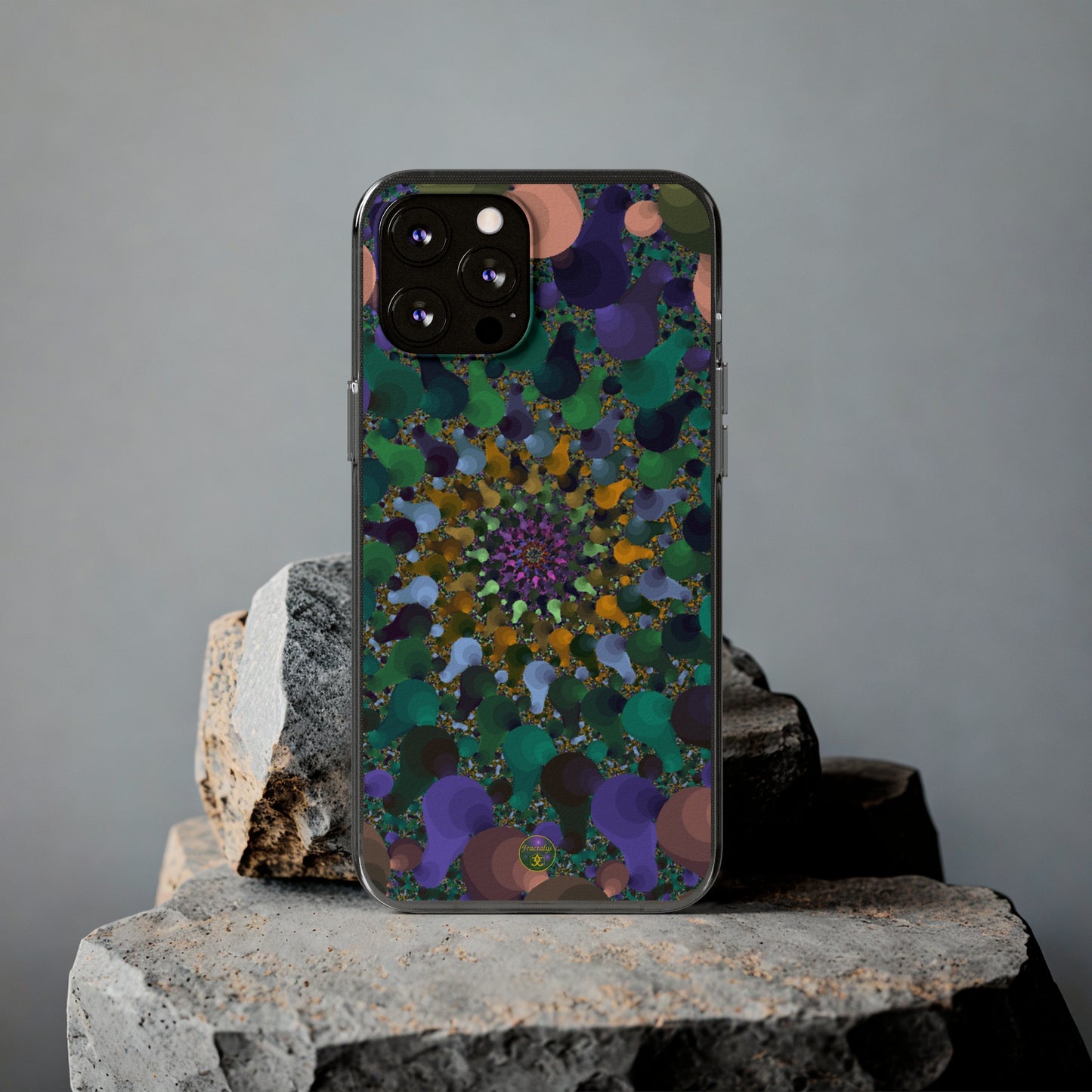 Kaleidoscope Spiral Abstract Soft Phone Case Trendy Artistic Cover for iPhone and Samsung