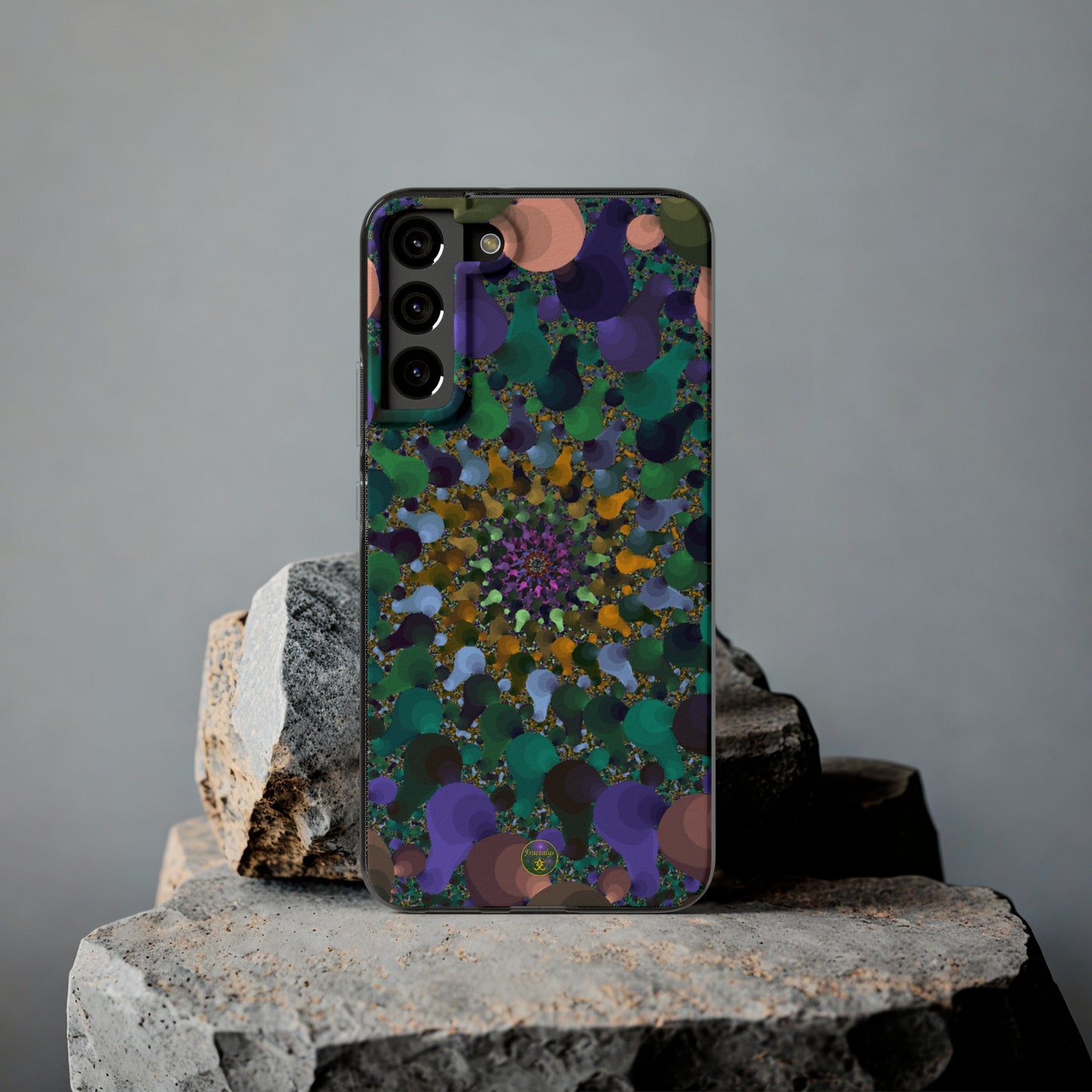 Kaleidoscope Spiral Abstract Soft Phone Case Trendy Artistic Cover for iPhone and Samsung