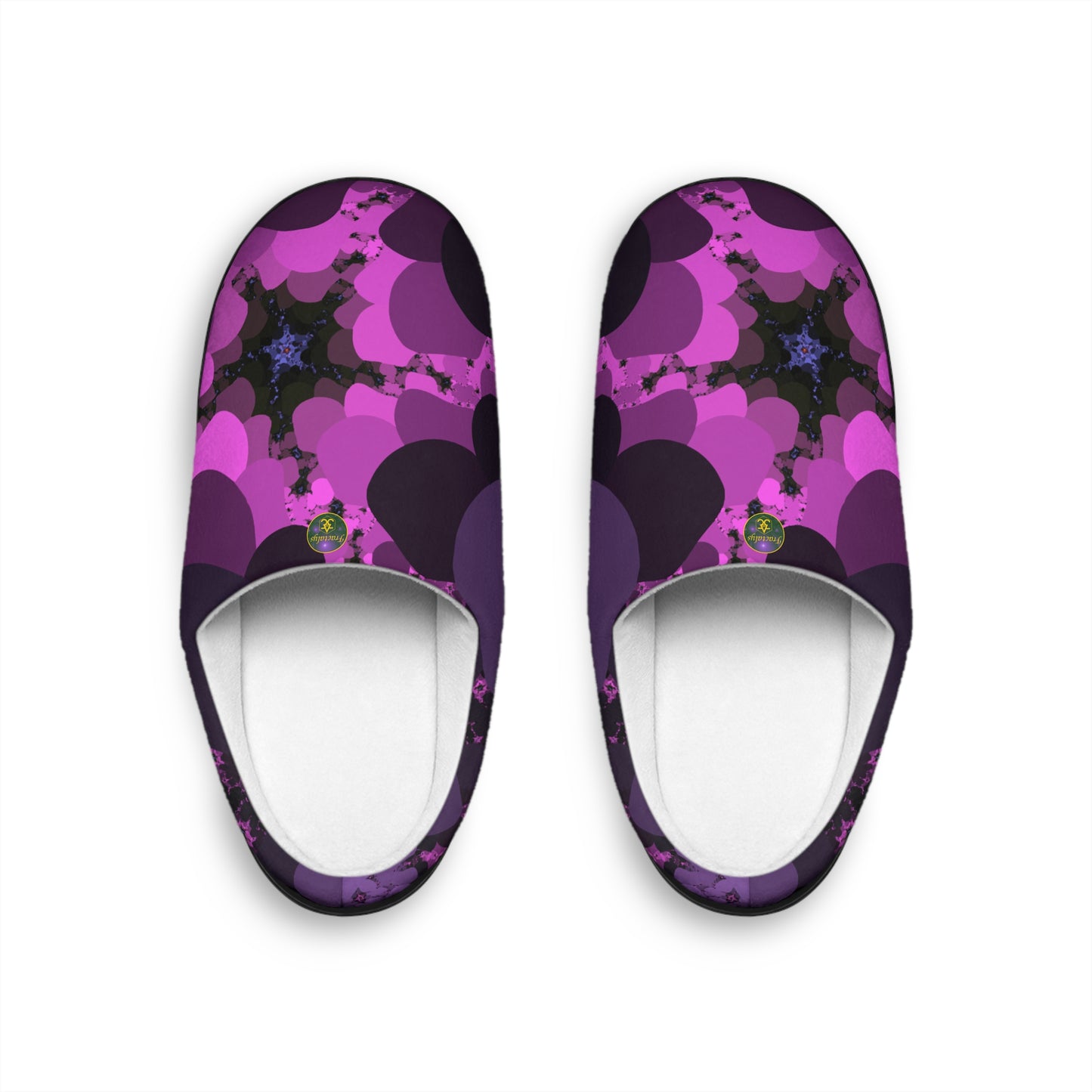 Mens Indoor Slippers | Cozy Slip On House Shoes | Trendy Abstract Lounge Footwear | Warm and Soft Home Slippers