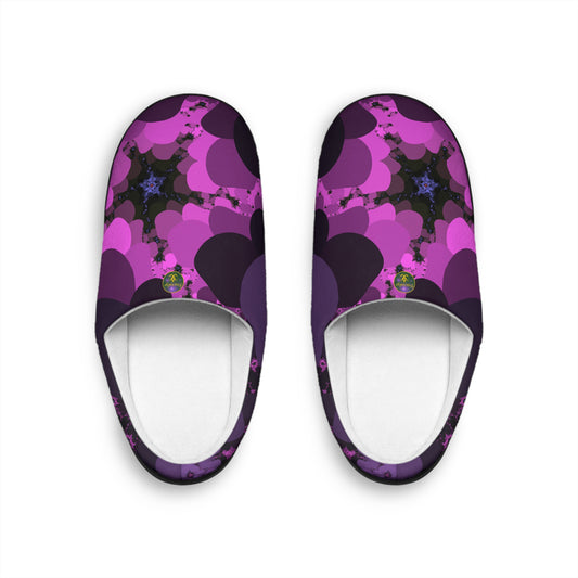 Mens Indoor Slippers | Cozy Slip On House Shoes | Trendy Abstract Lounge Footwear | Warm and Soft Home Slippers