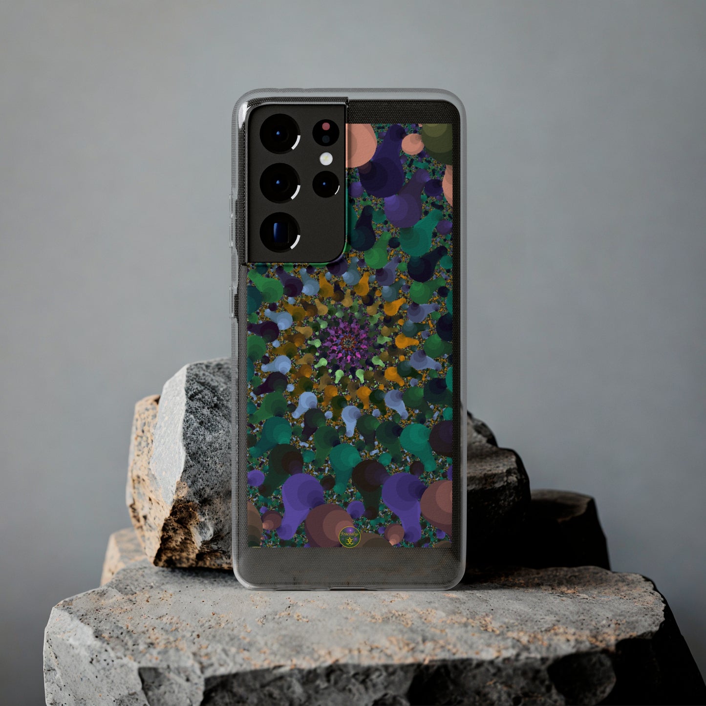 Kaleidoscope Spiral Abstract Soft Phone Case Trendy Artistic Cover for iPhone and Samsung