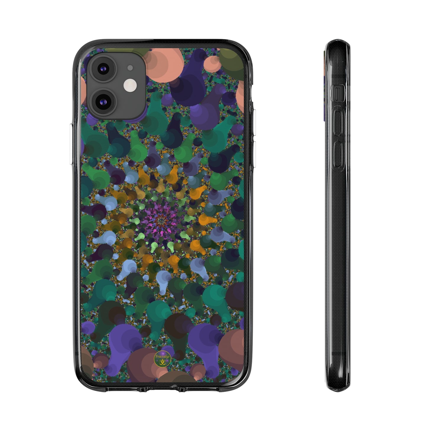 Kaleidoscope Spiral Abstract Soft Phone Case Trendy Artistic Cover for iPhone and Samsung