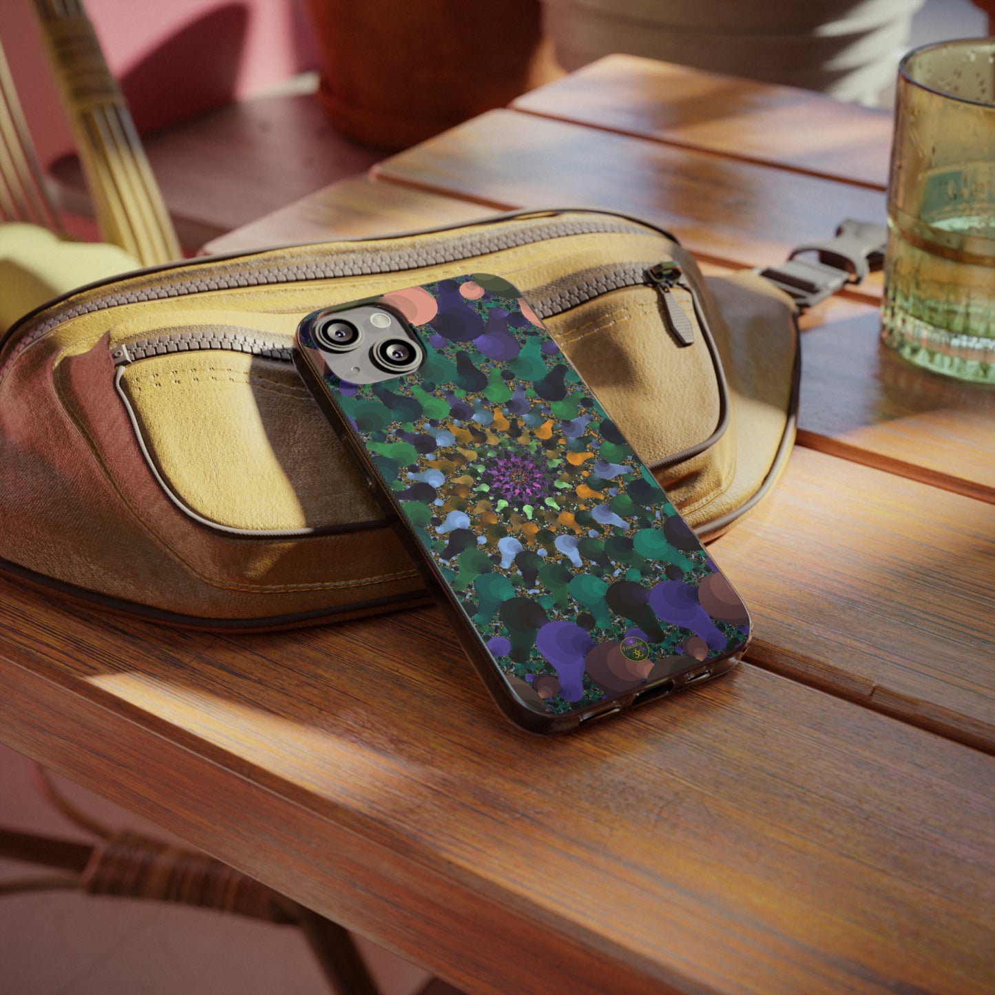 Kaleidoscope Spiral Abstract Soft Phone Case Trendy Artistic Cover for iPhone and Samsung